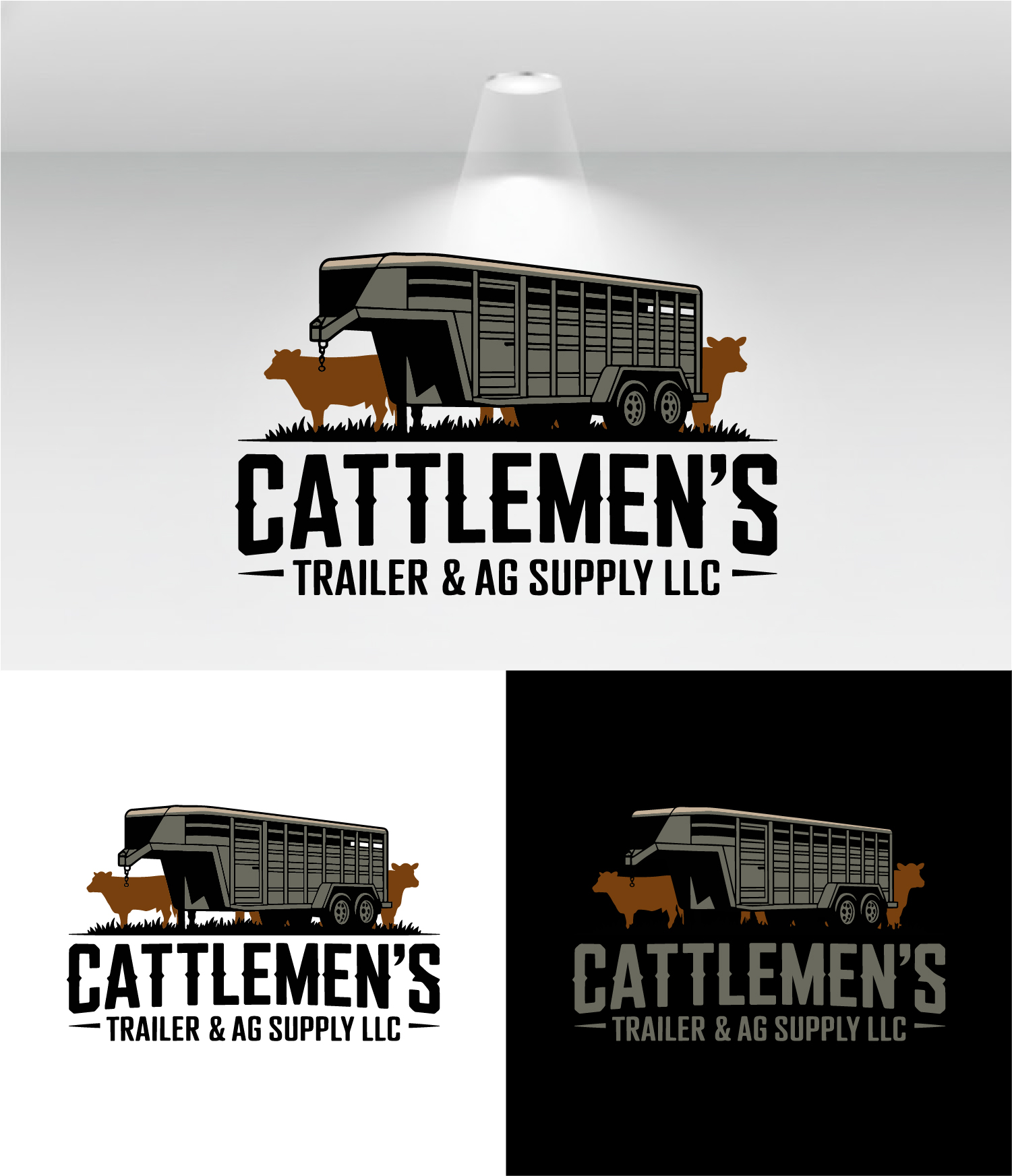 Logo Design by Art by Rose for Cattlemen's Trailer Sales & Ag Supply | Design #36729390