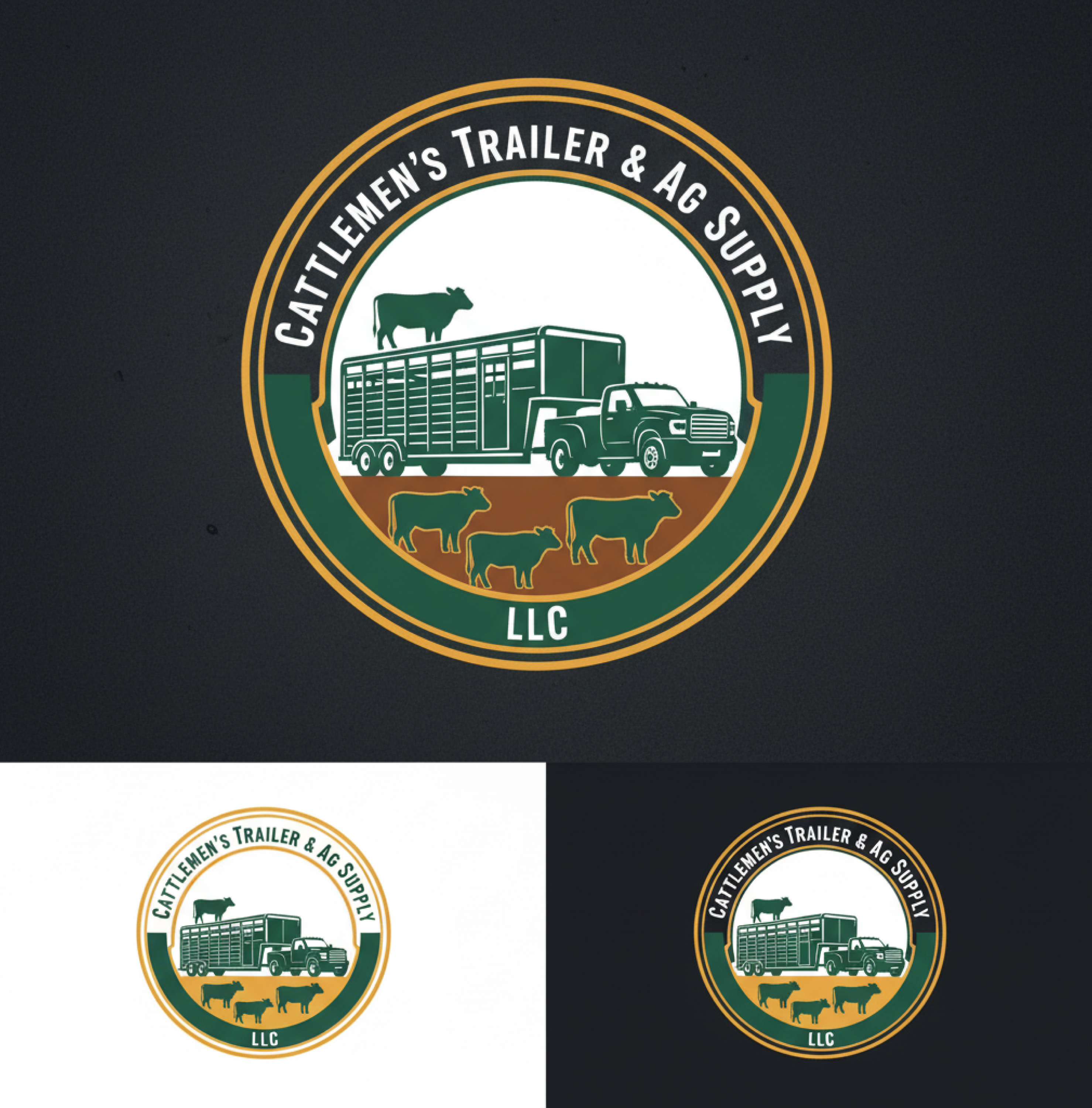 Logo Design by Hieroglyphics for Cattlemen's Trailer Sales & Ag Supply | Design #36718113