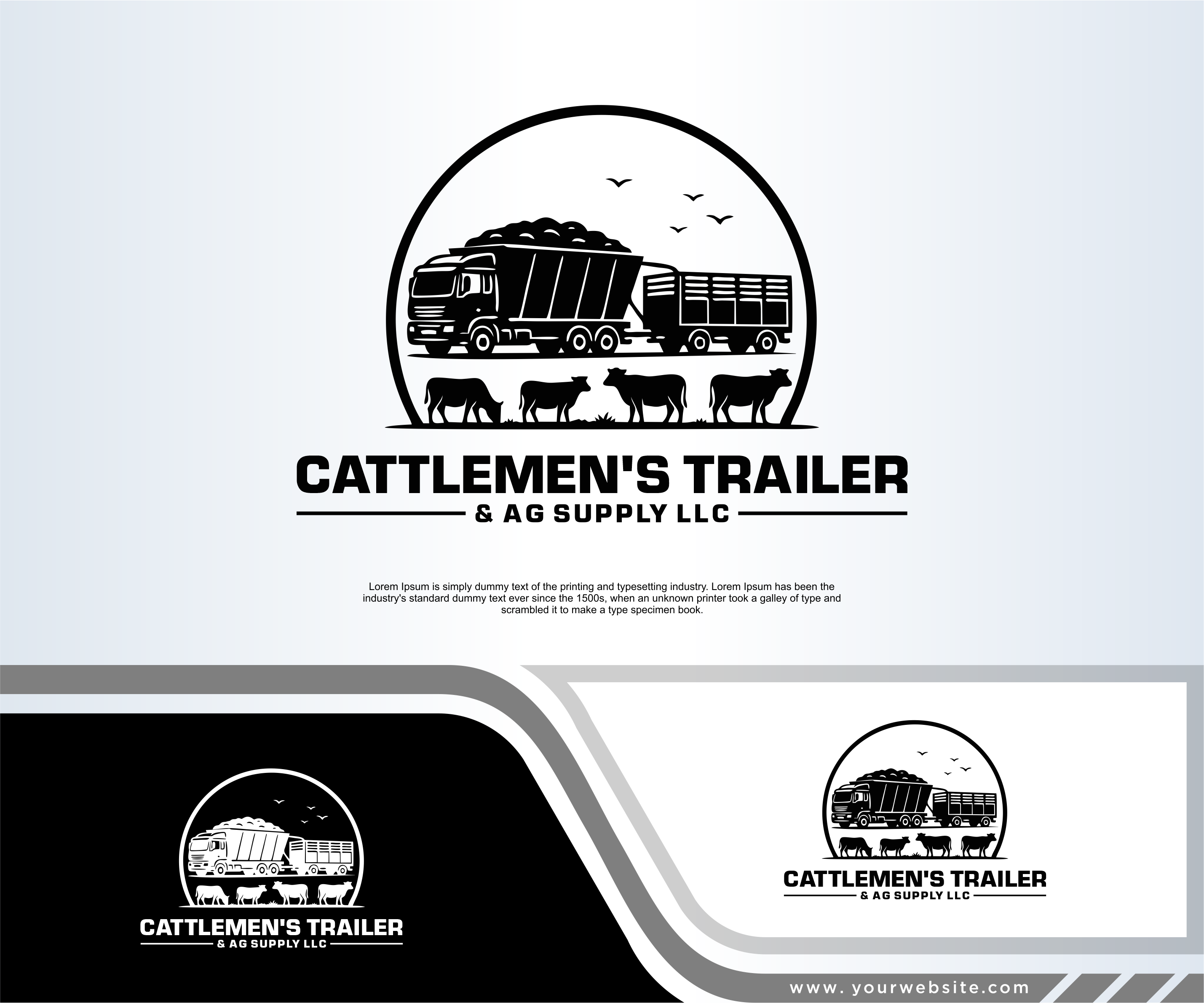 Logo Design by dobleh_creative for Cattlemen's Trailer Sales & Ag Supply | Design #36714041