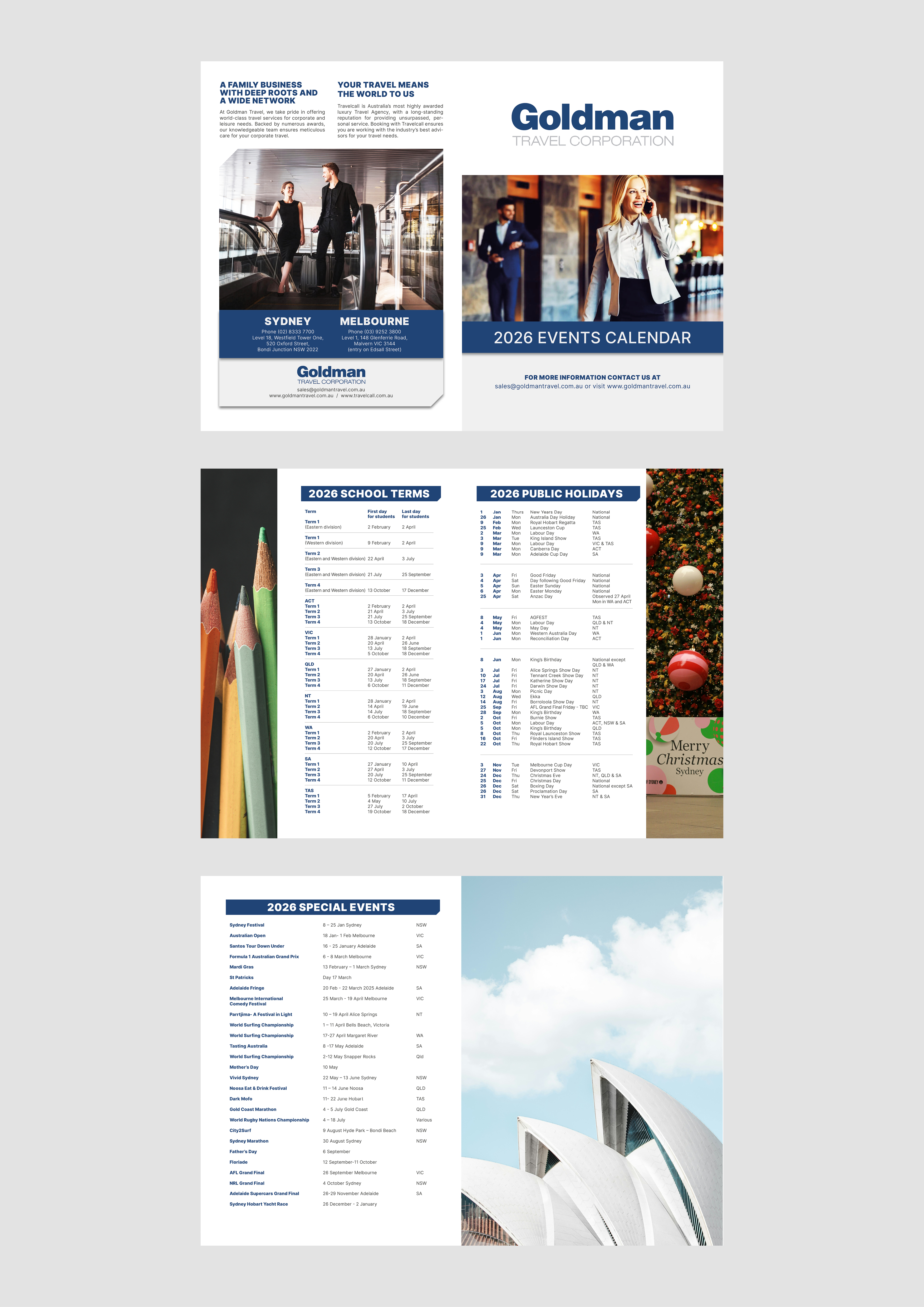 Flyer Design by MarkoE for Goldman Travel Corporation | Design #36712744