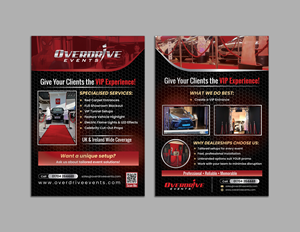 Overdrive Events car dealership VIP sales events flyer