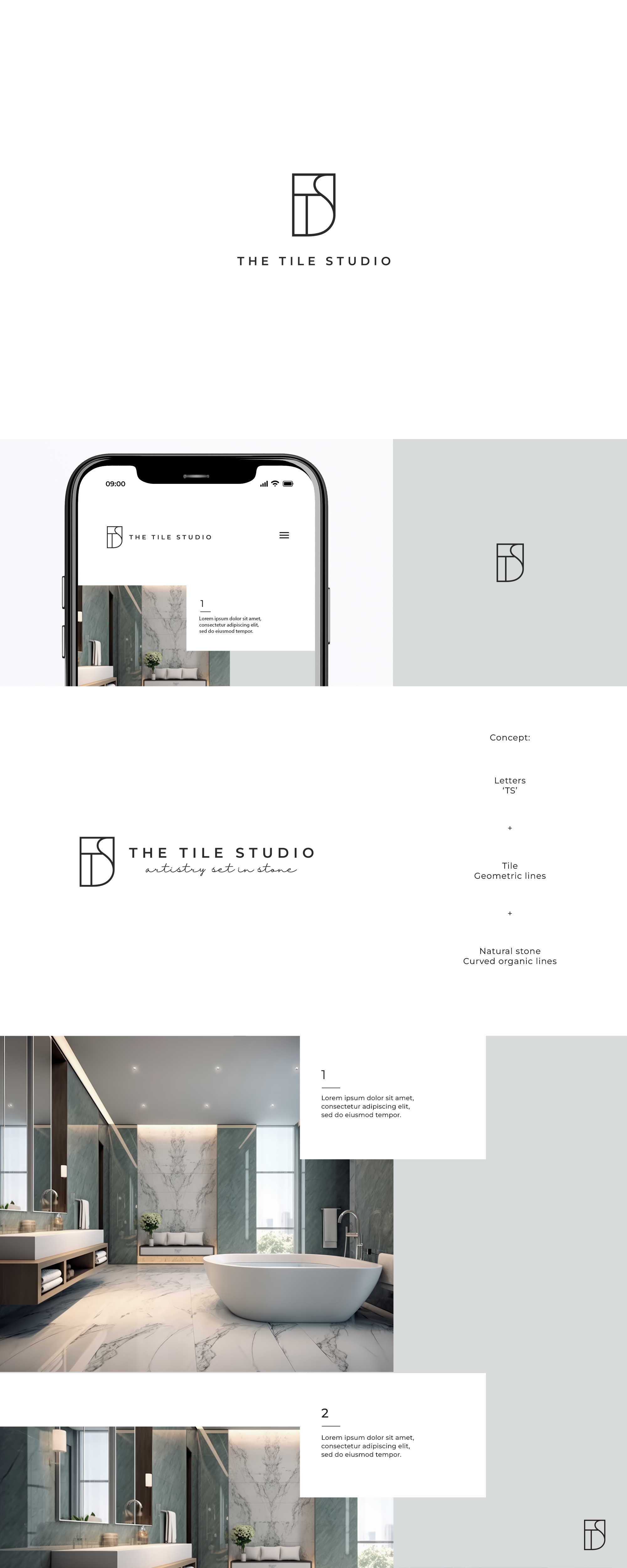 Diseño de Logo por GBDESIGN para The Tile Studio | Diseño #36727208