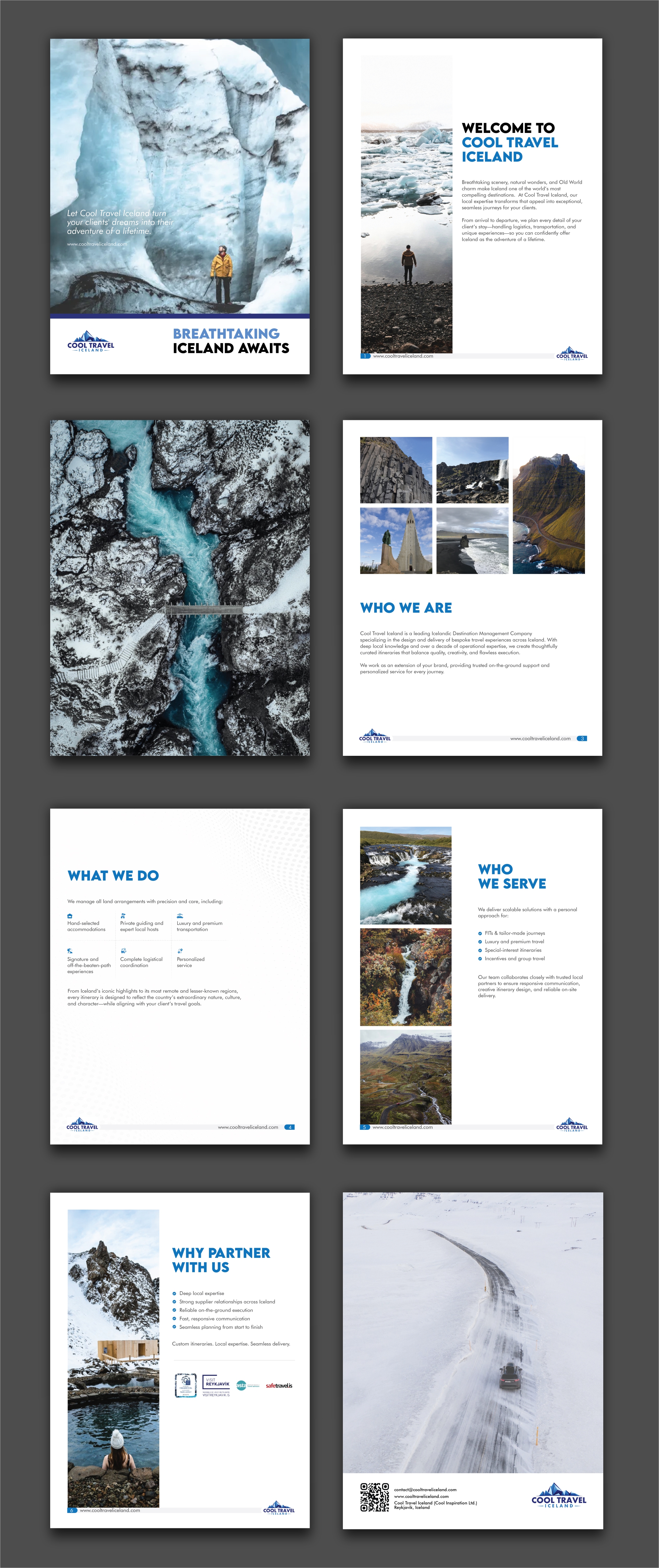 Brochure Design by Nel. for Cool Travel Iceland | Design #36747788