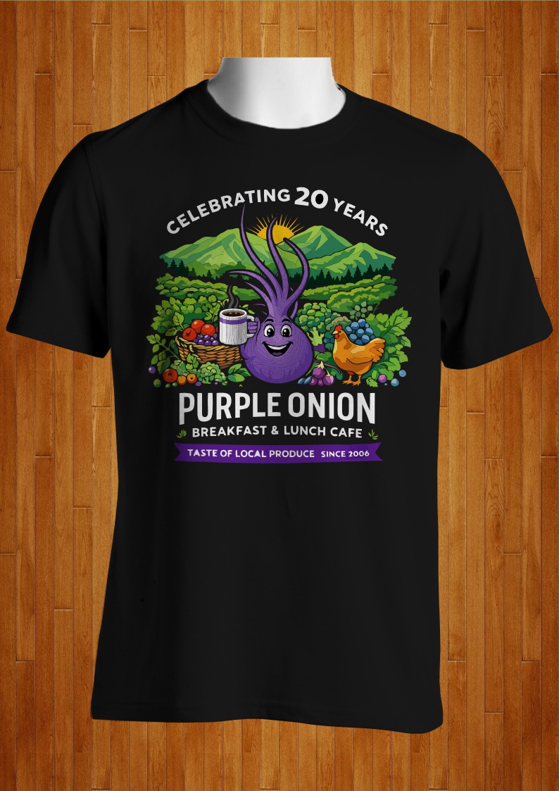 Design de T-shirt par MangkuJiwo pour purple onion inc | Design #36725093