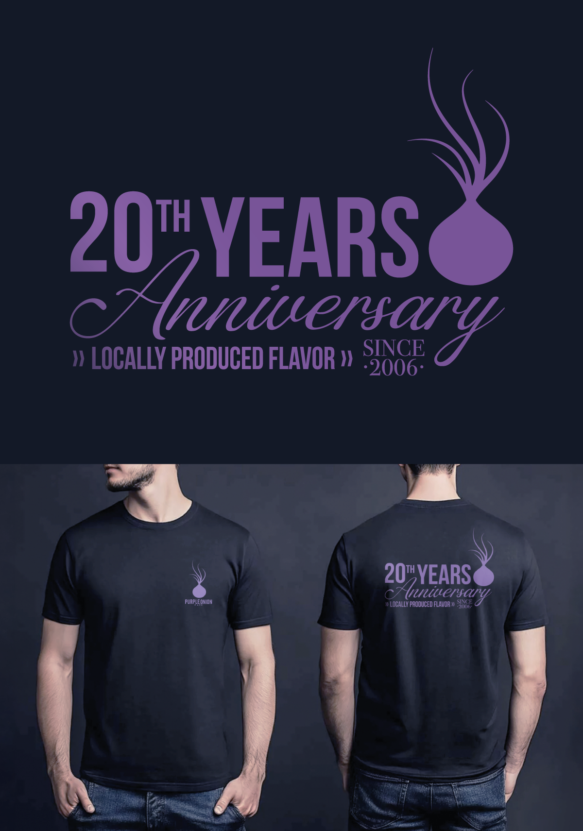 T-shirt Design by Serafinloremipsum for purple onion inc | Design #36725660