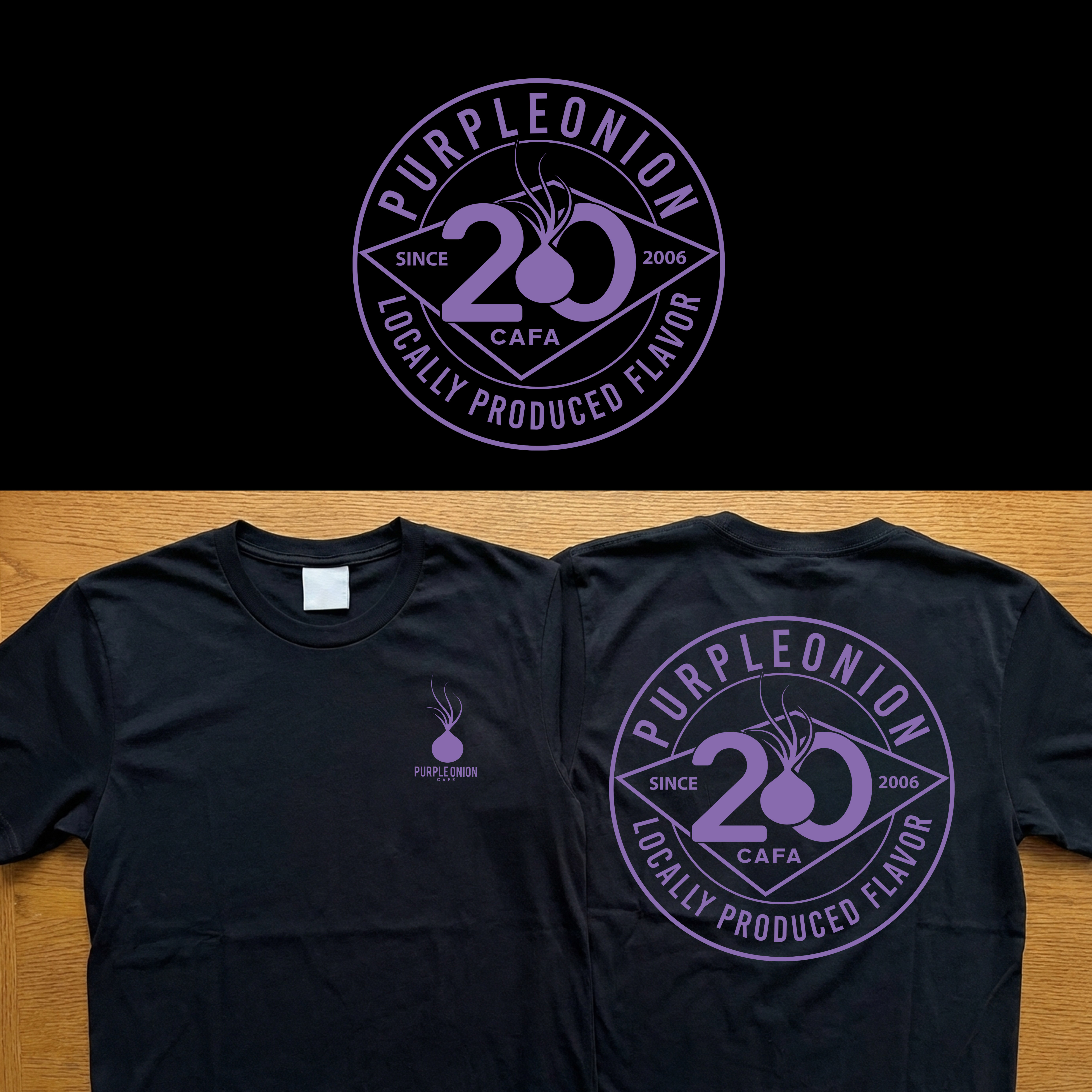 Design de T-shirt par @tDesigner  pour purple onion inc | Design #36759382
