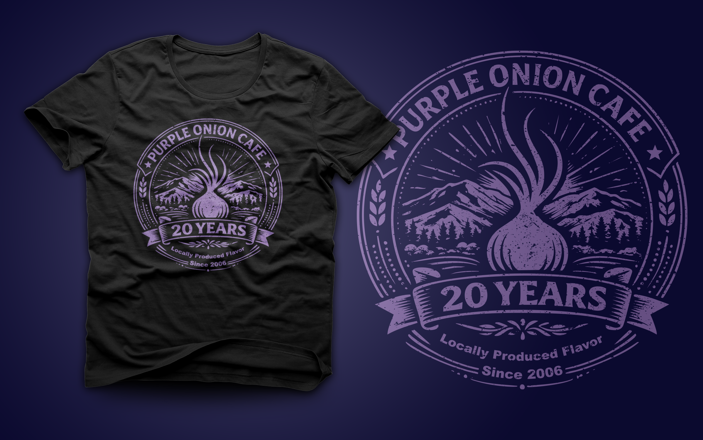 Design de T-shirt par Xerox pour purple onion inc | Design #36753858