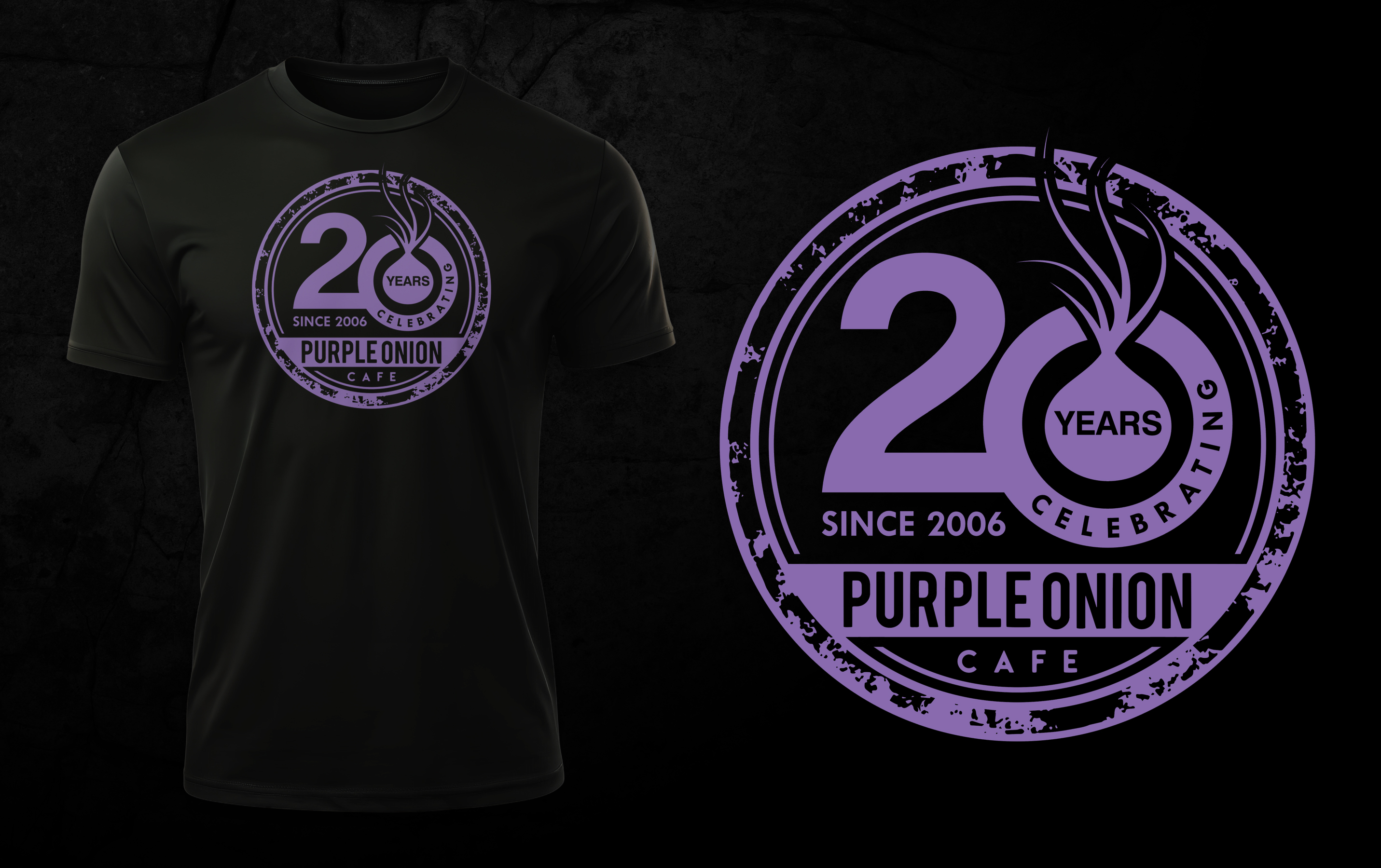 Design de T-shirt par D'Mono pour purple onion inc | Design #36750850
