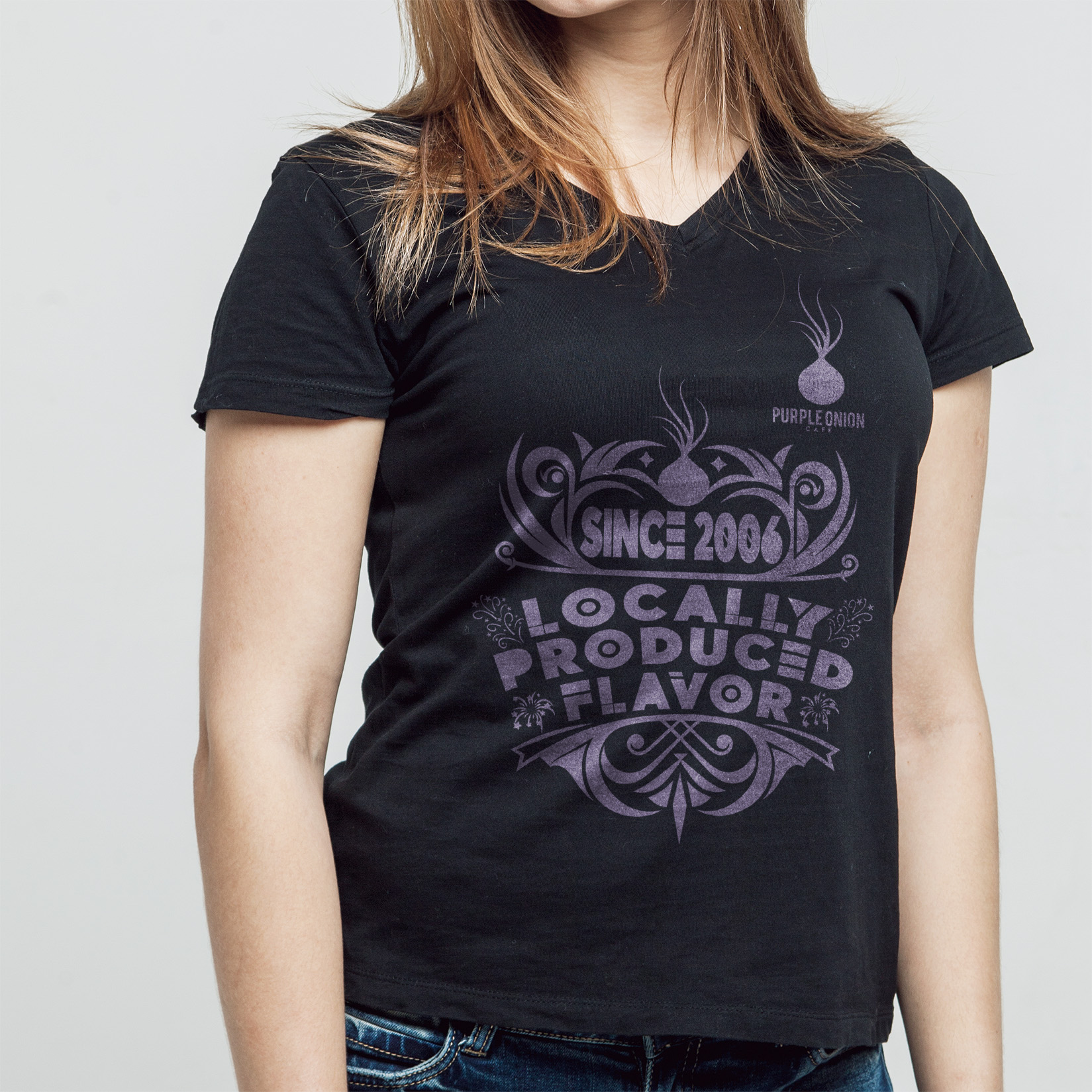 Design de T-shirt par OxlipcoSystems pour purple onion inc | Design #36730043