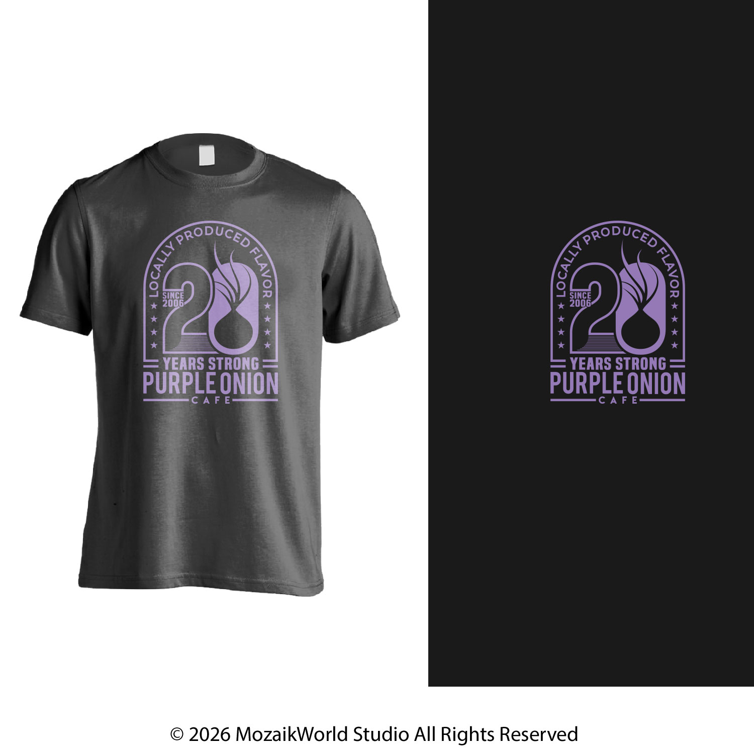 Design de T-shirt par Mozaikworld Studio pour purple onion inc | Design #36752472