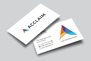 Design de Carte de Visite par Creative Moon Design pour Acclaim | Design : #36738268