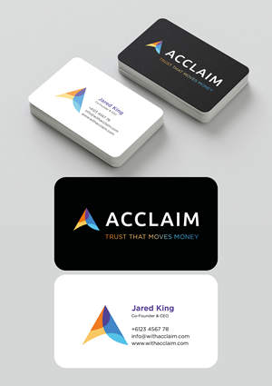 Visitenkarten-Design von MarkoE für Acclaim | Design #36727699