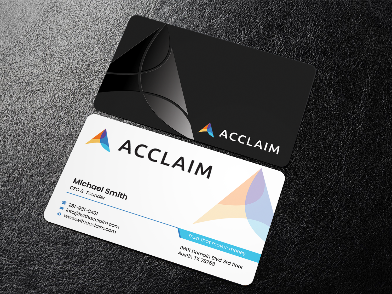 Visitenkarten-Design von Graphixpointt für Acclaim | Design #36731255