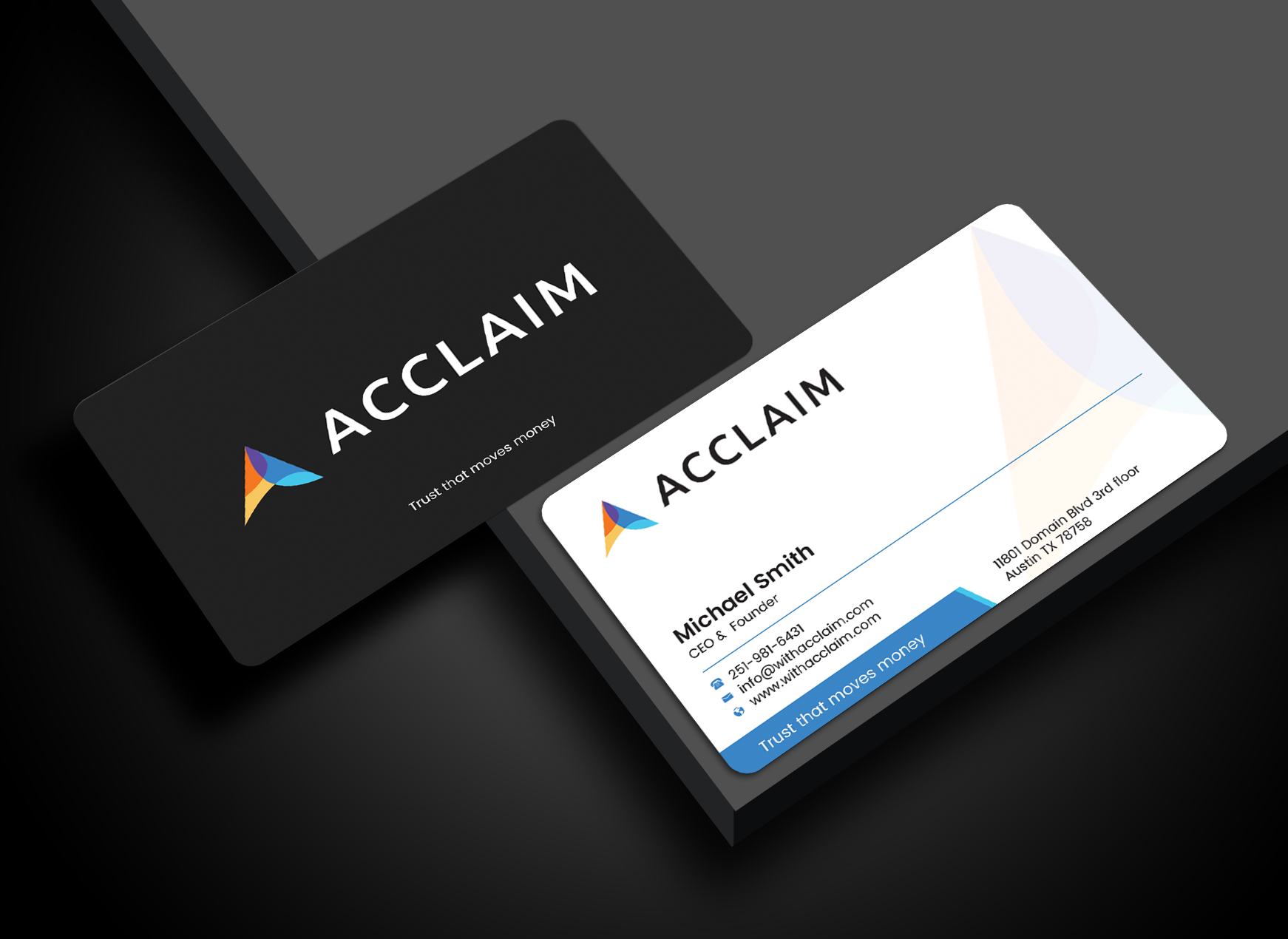 Visitenkarten-Design von Graphixpointt für Acclaim | Design #36731261