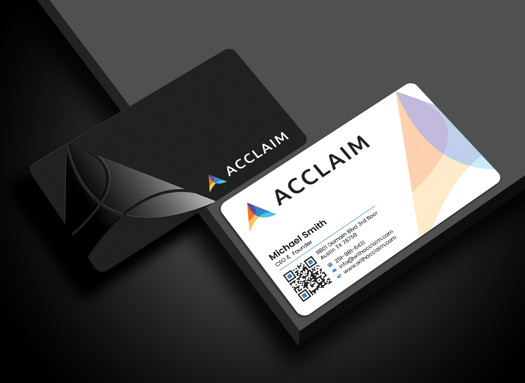 Visitenkarten-Design von Graphixpointt für Acclaim | Design #36731275