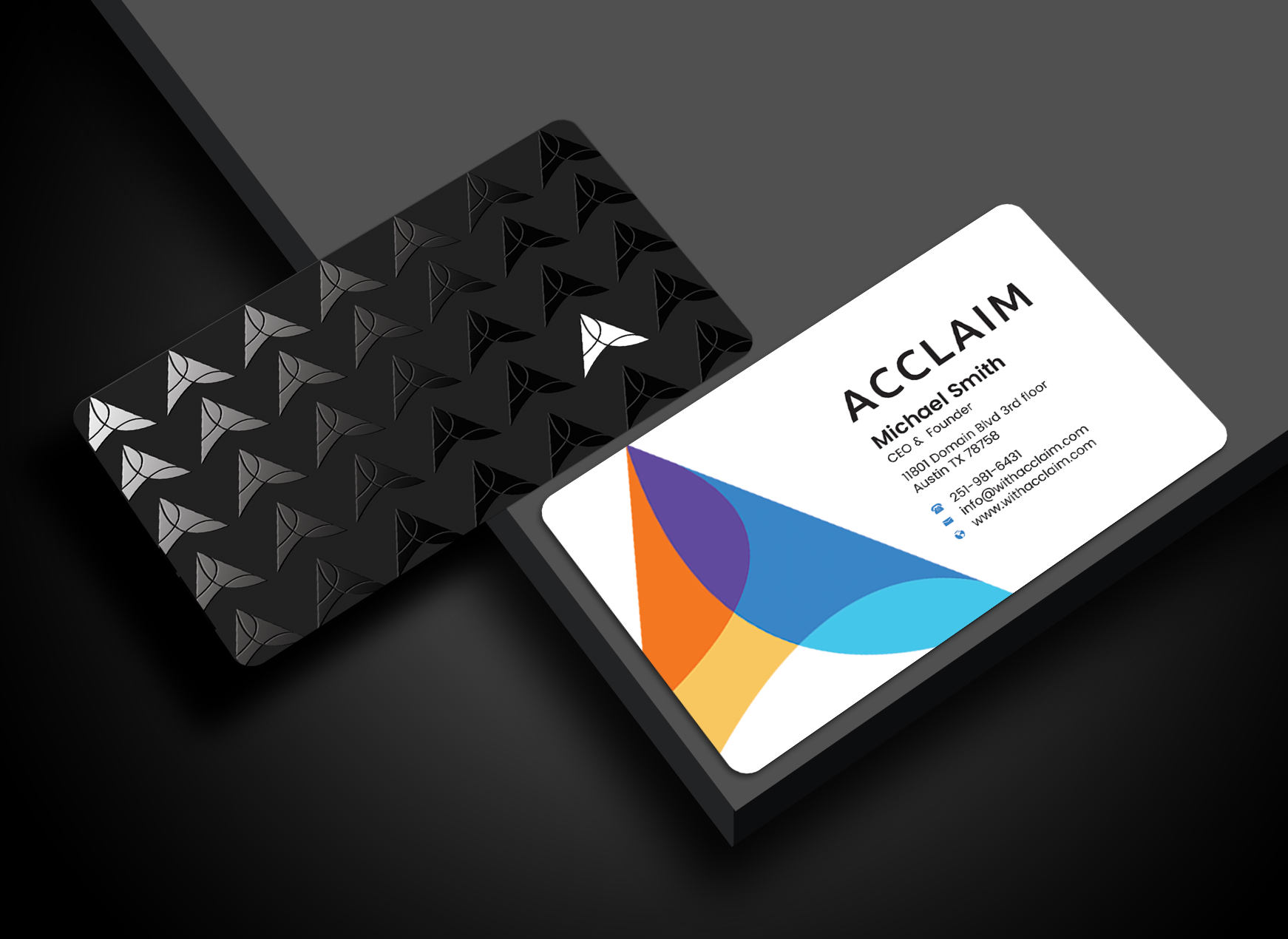 Visitenkarten-Design von Graphixpointt für Acclaim | Design #36731277