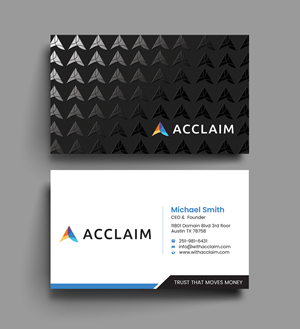 Visitenkarten-Design von Graphixpointt für Acclaim | Design: #36731344