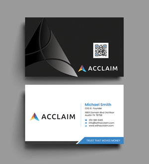 Visitenkarten-Design von Graphixpointt für Acclaim | Design: #36731357