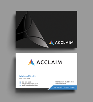 Visitenkarten-Design von Graphixpointt für Acclaim | Design: #36731390
