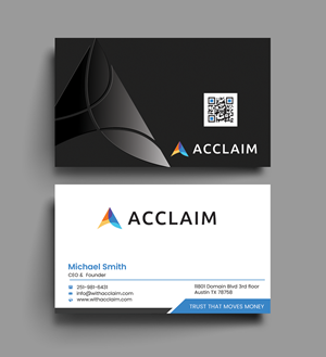 Visitenkarten-Design von Graphixpointt für Acclaim | Design: #36731391