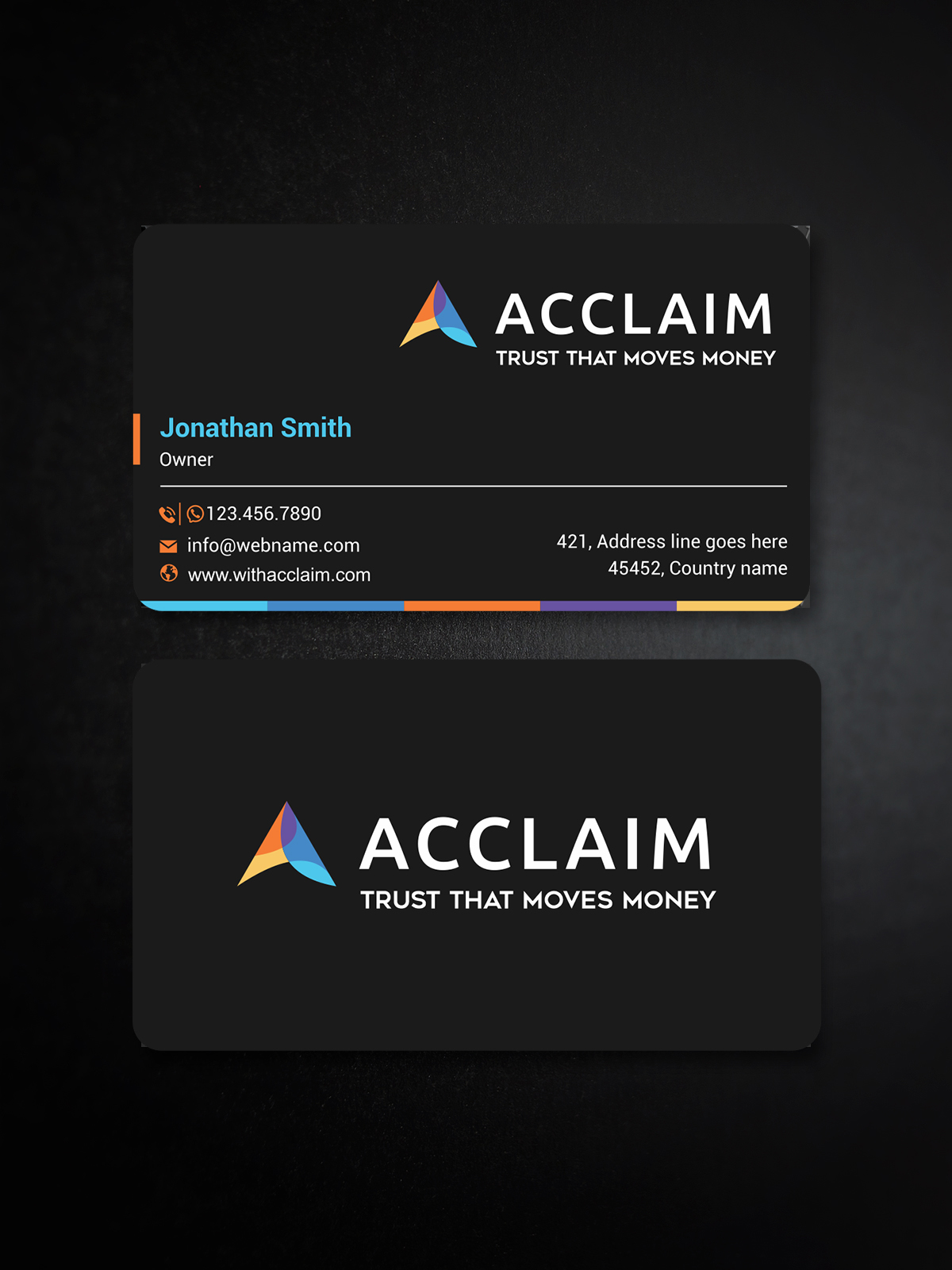 Design de Carte de Visite par jk_studio pour Acclaim | Design #36728468