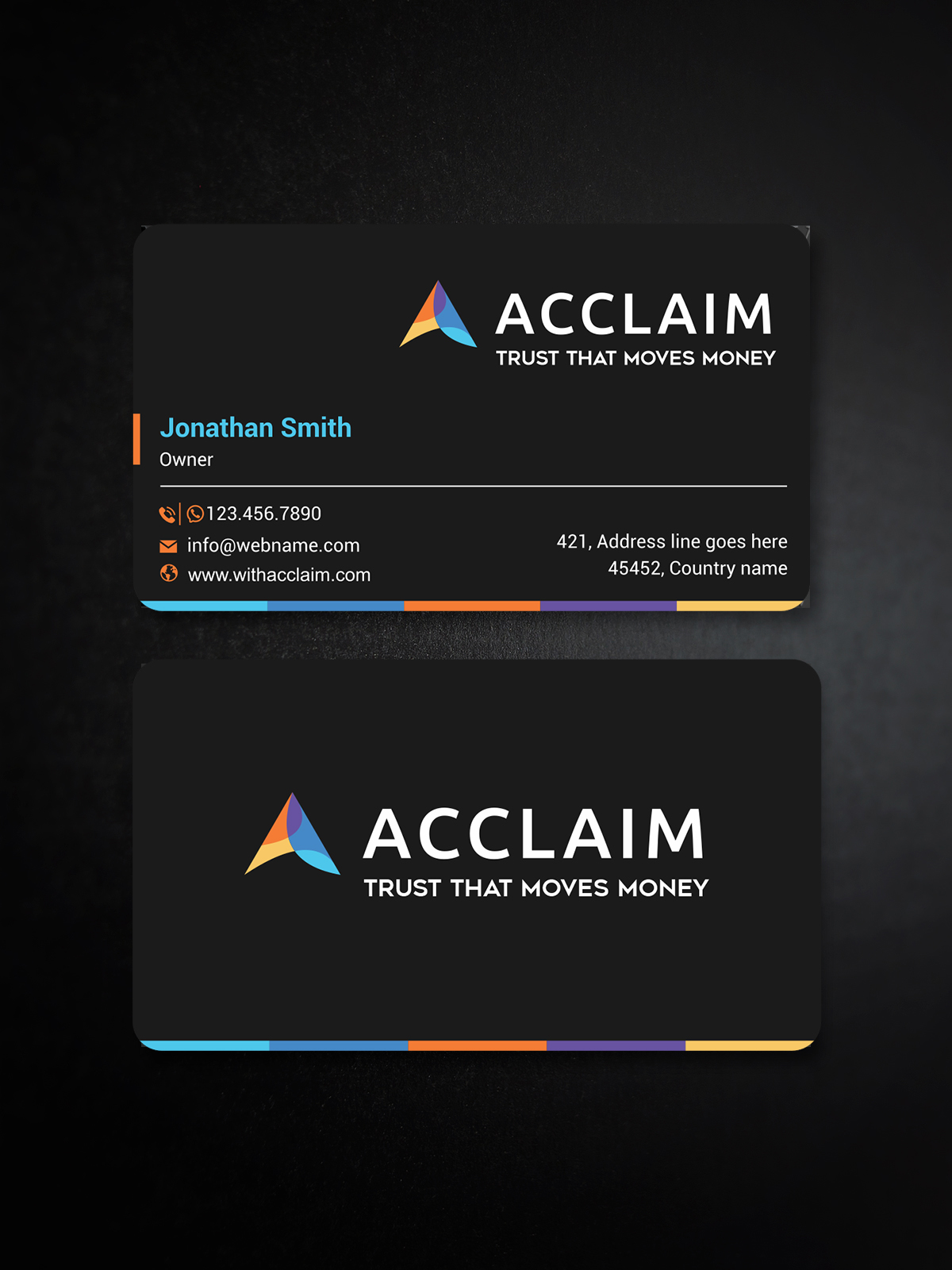 Design de Carte de Visite par jk_studio pour Acclaim | Design #36728482