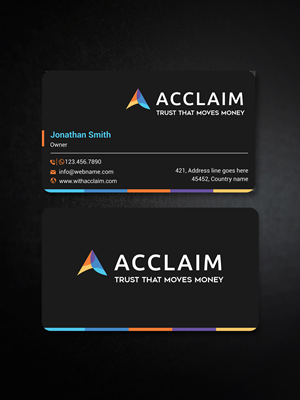 Visitenkarten-Design von jk_studio für Acclaim | Design: #36728482
