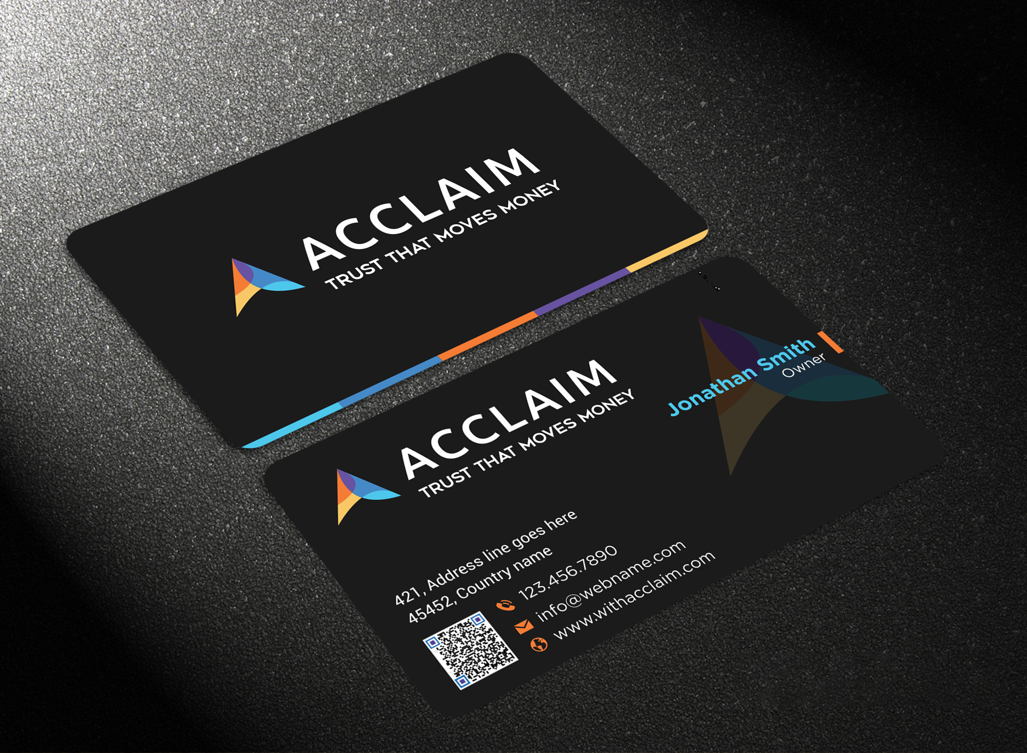 Visitenkarten-Design von jk_studio für Acclaim | Design #36728951