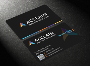 Visitenkarten-Design von jk_studio für Acclaim | Design: #36728951