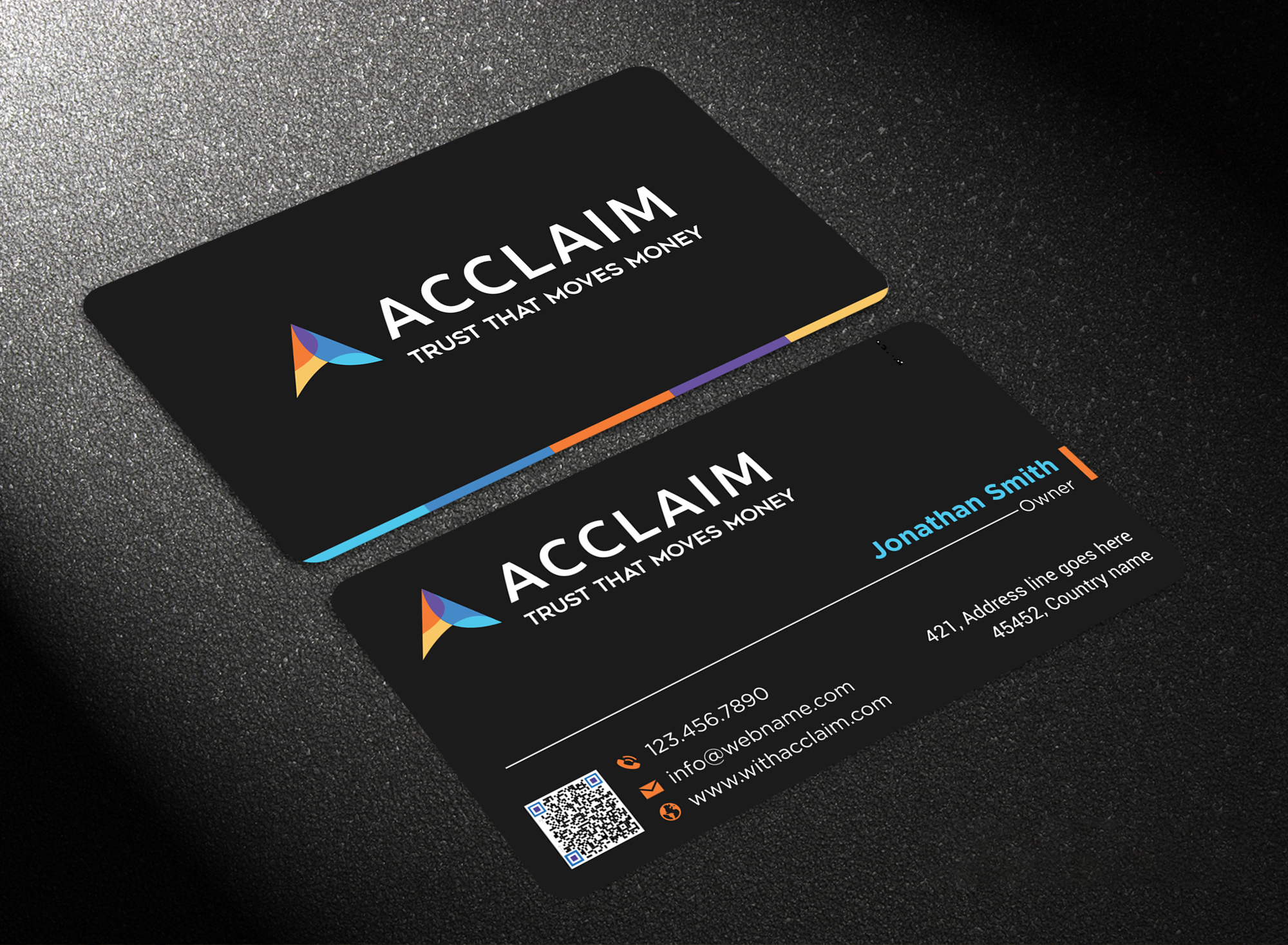 Visitenkarten-Design von jk_studio für Acclaim | Design #36728972