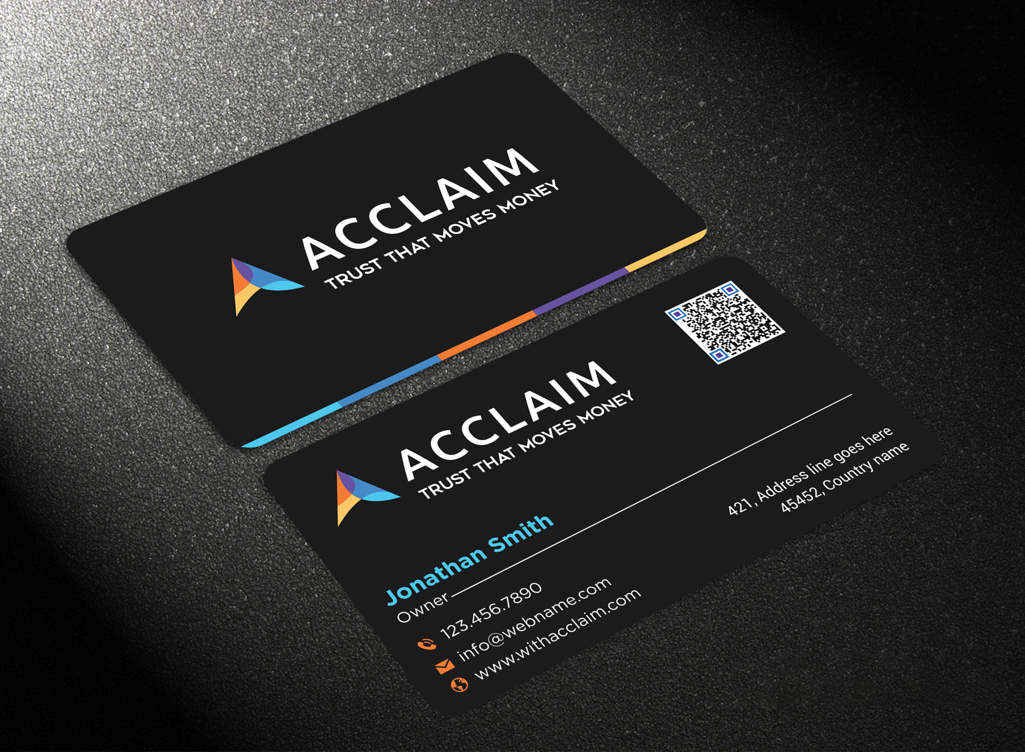 Visitenkarten-Design von jk_studio für Acclaim | Design #36728988