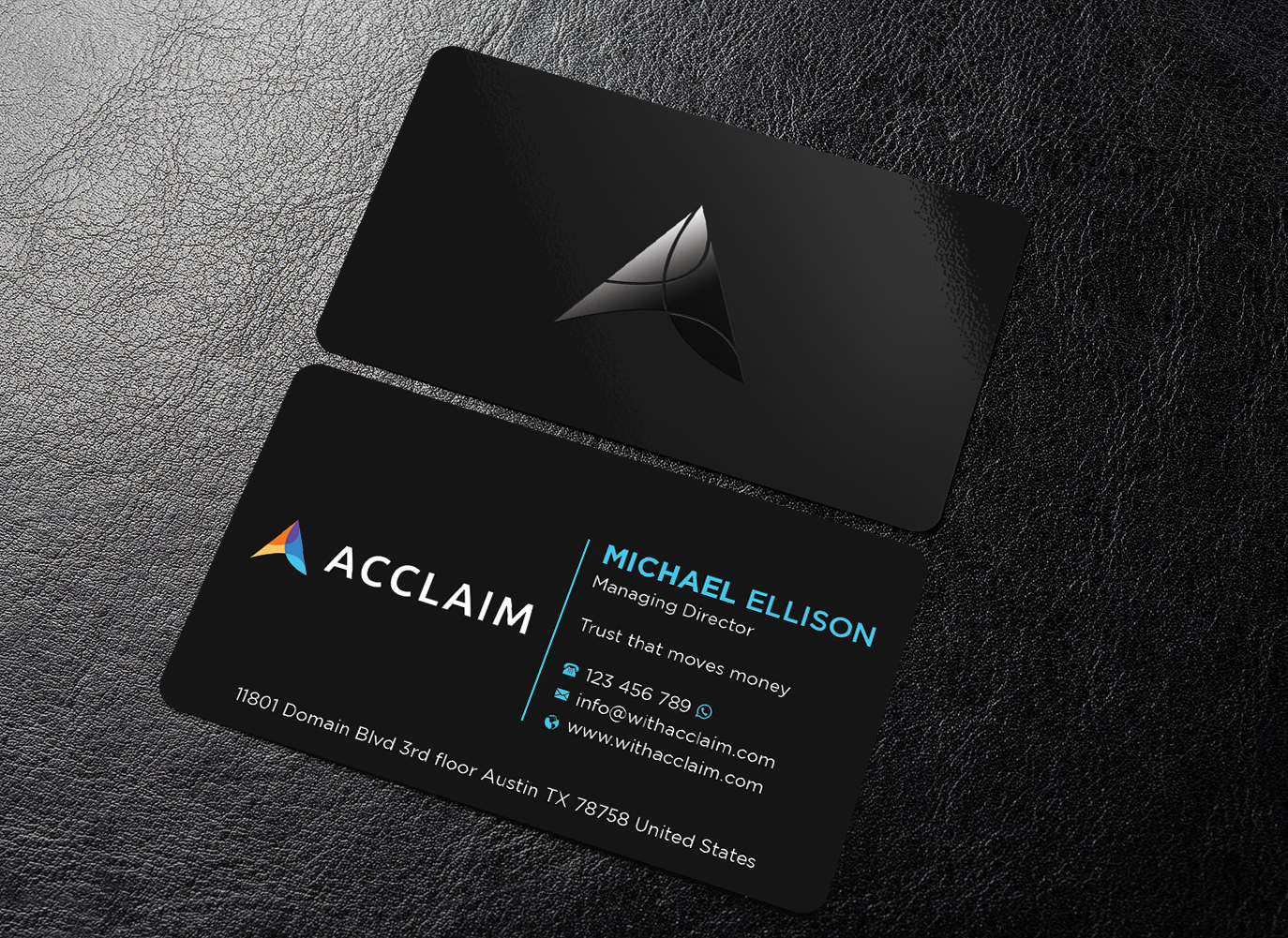 Diseño de Tarjeta de Presentación por Expert Bappy para Acclaim | Diseño #36725892