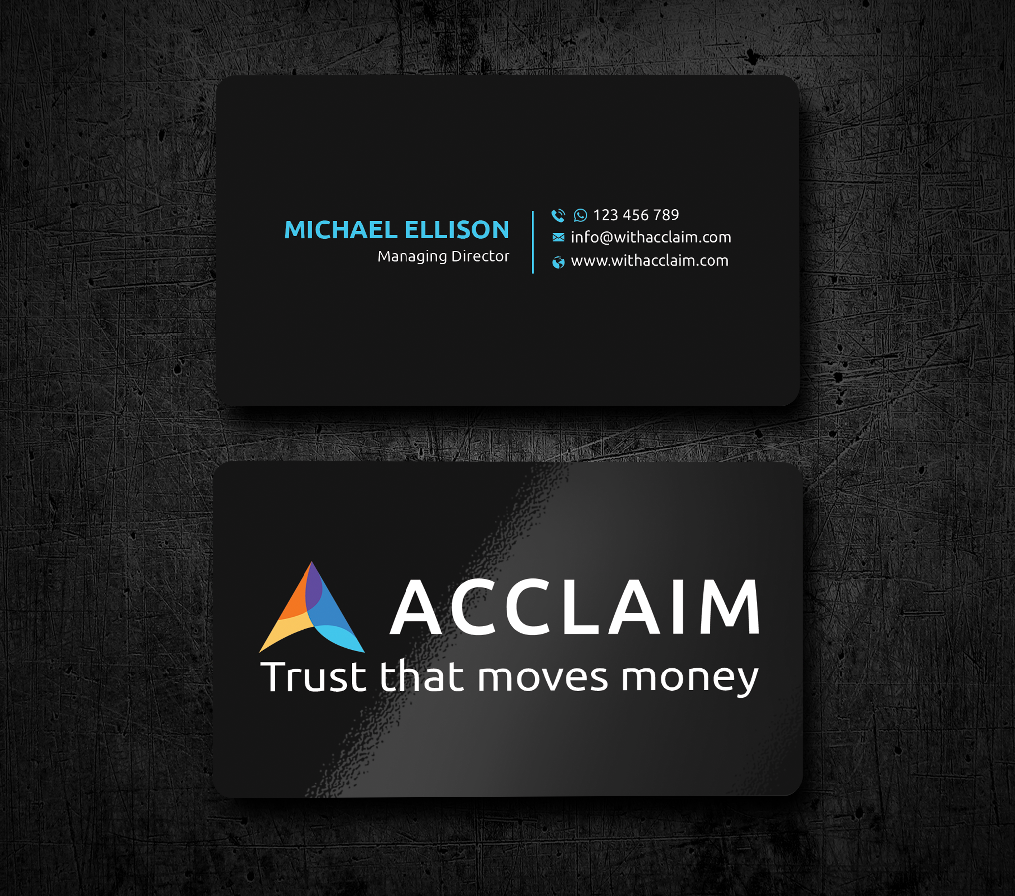 Business Card Design by Expert Bappy for Acclaim | Design #36735151