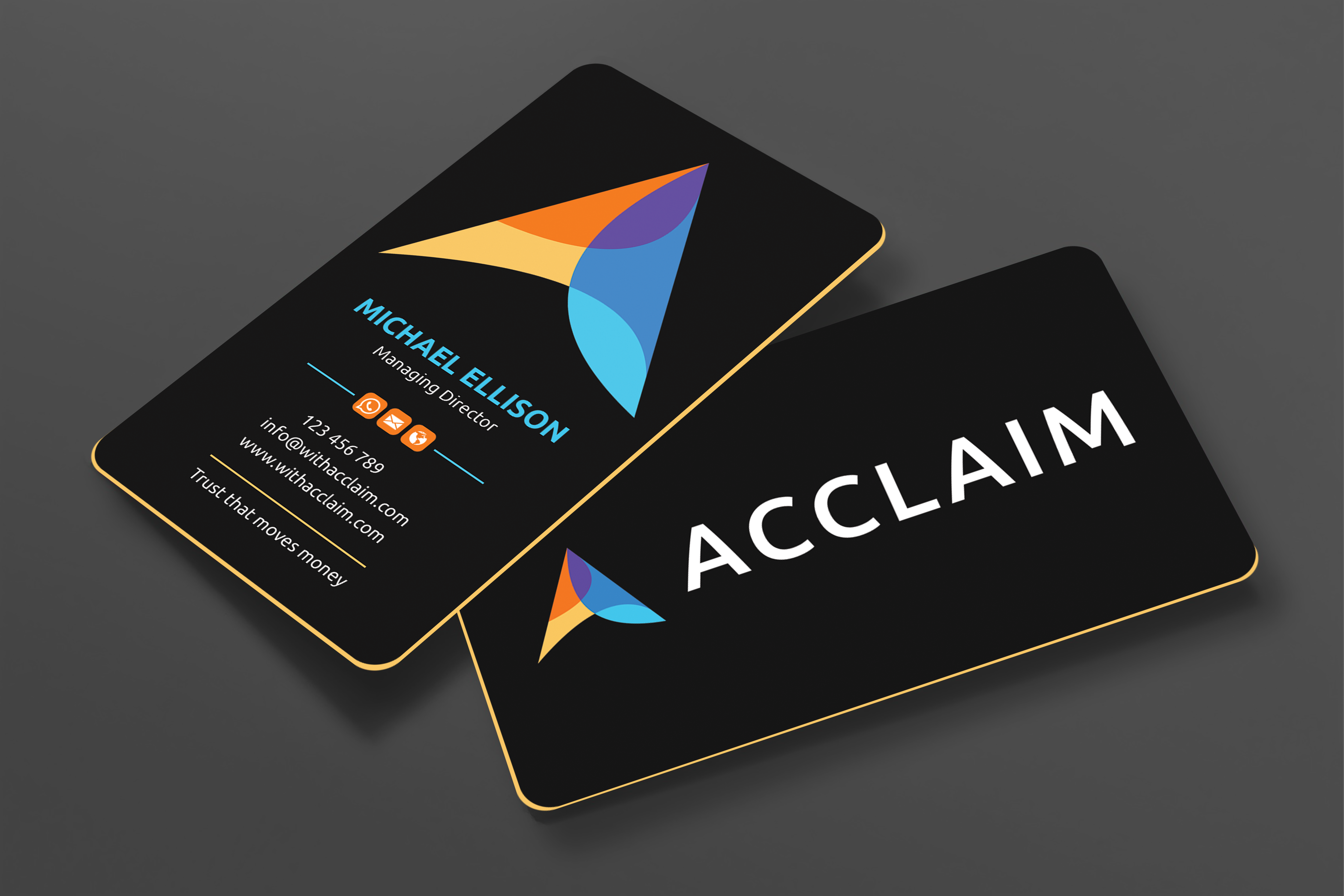 Business Card Design by Expert Bappy for Acclaim | Design #36735281
