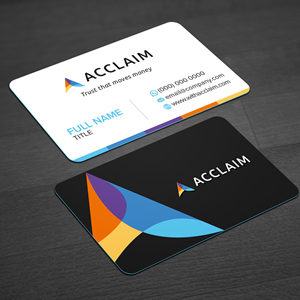 Business Card Design by WellDesign for Acclaim | Design: #36725849