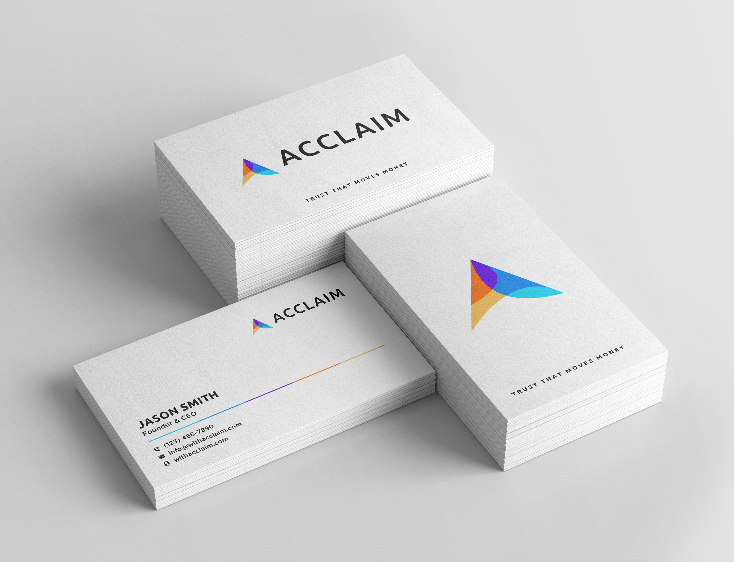 Visitenkarten-Design von Sun Moon Graphic Designer für Acclaim | Design #36731762