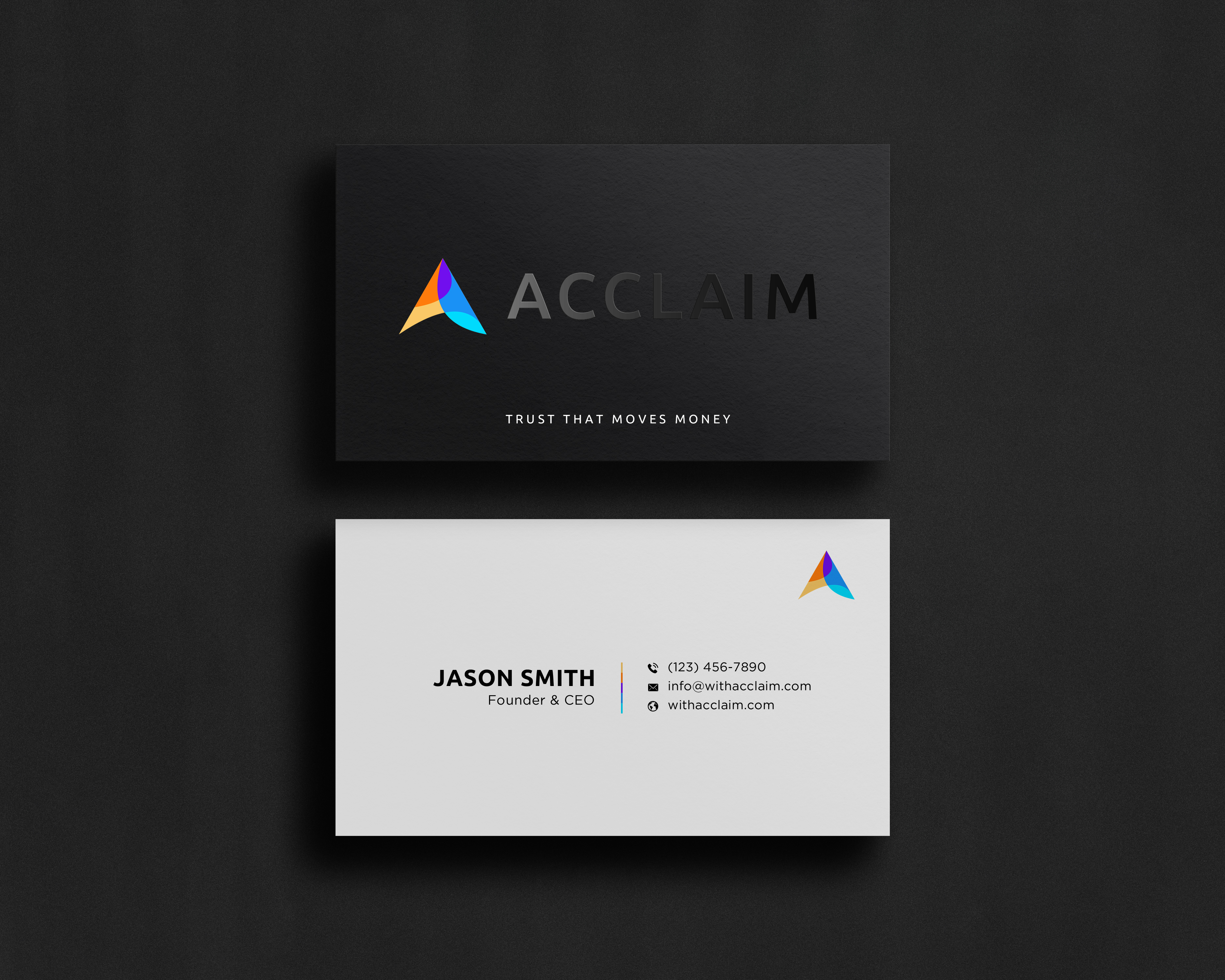 Design de Carte de Visite par Sun Moon Graphic Designer pour Acclaim | Design #36731765