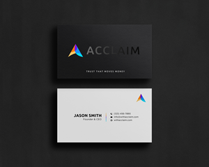 Design de Carte de Visite par Sun Moon Graphic Designer pour Acclaim | Design : #36731765