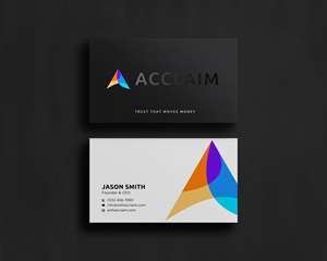 Design de Carte de Visite par Sun Moon Graphic Designer pour Acclaim | Design : #36731766