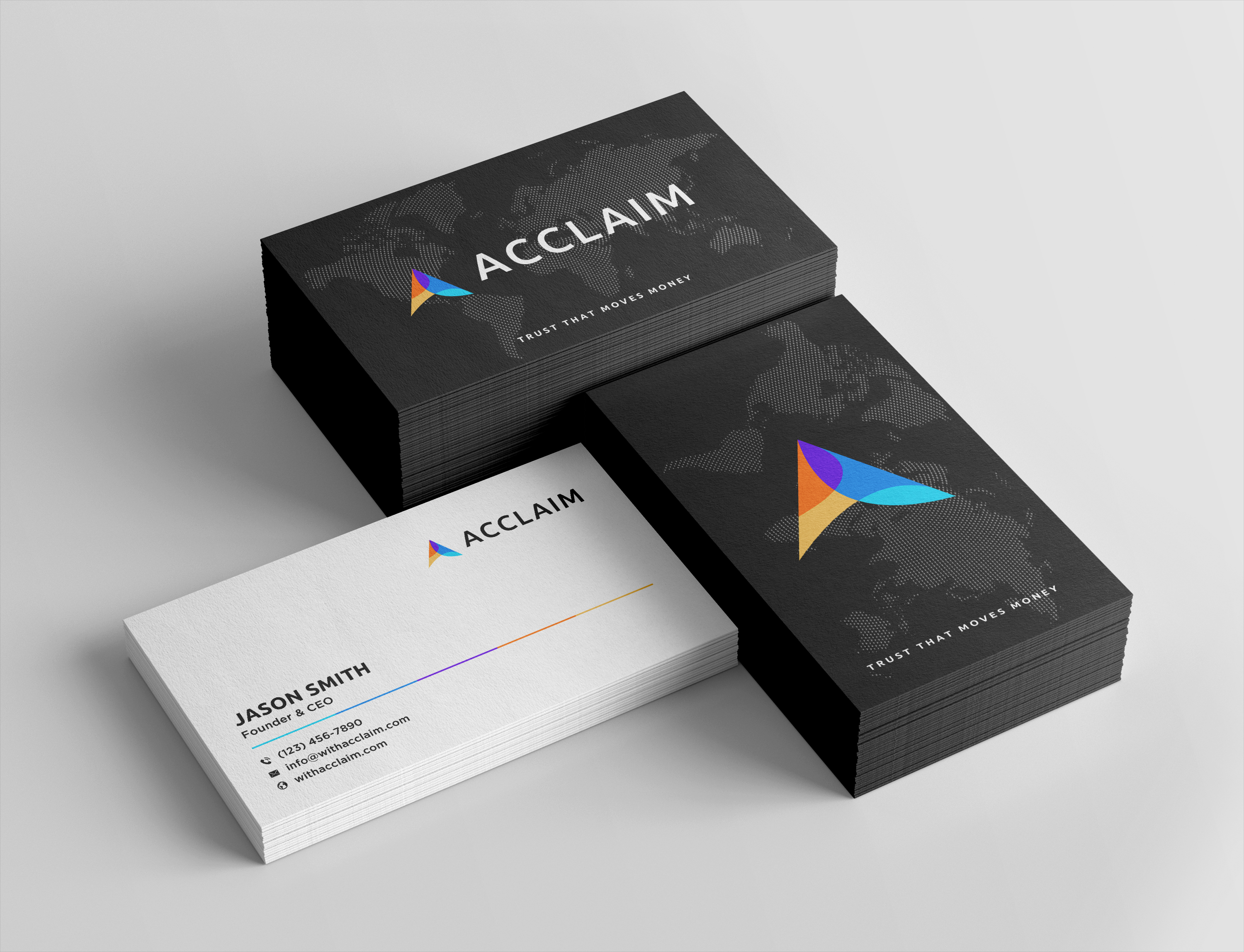 Visitenkarten-Design von Sun Moon Graphic Designer für Acclaim | Design: #36761602