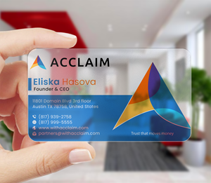 Business Card Design by DesignerShahadat for Acclaim | Design: #36730155