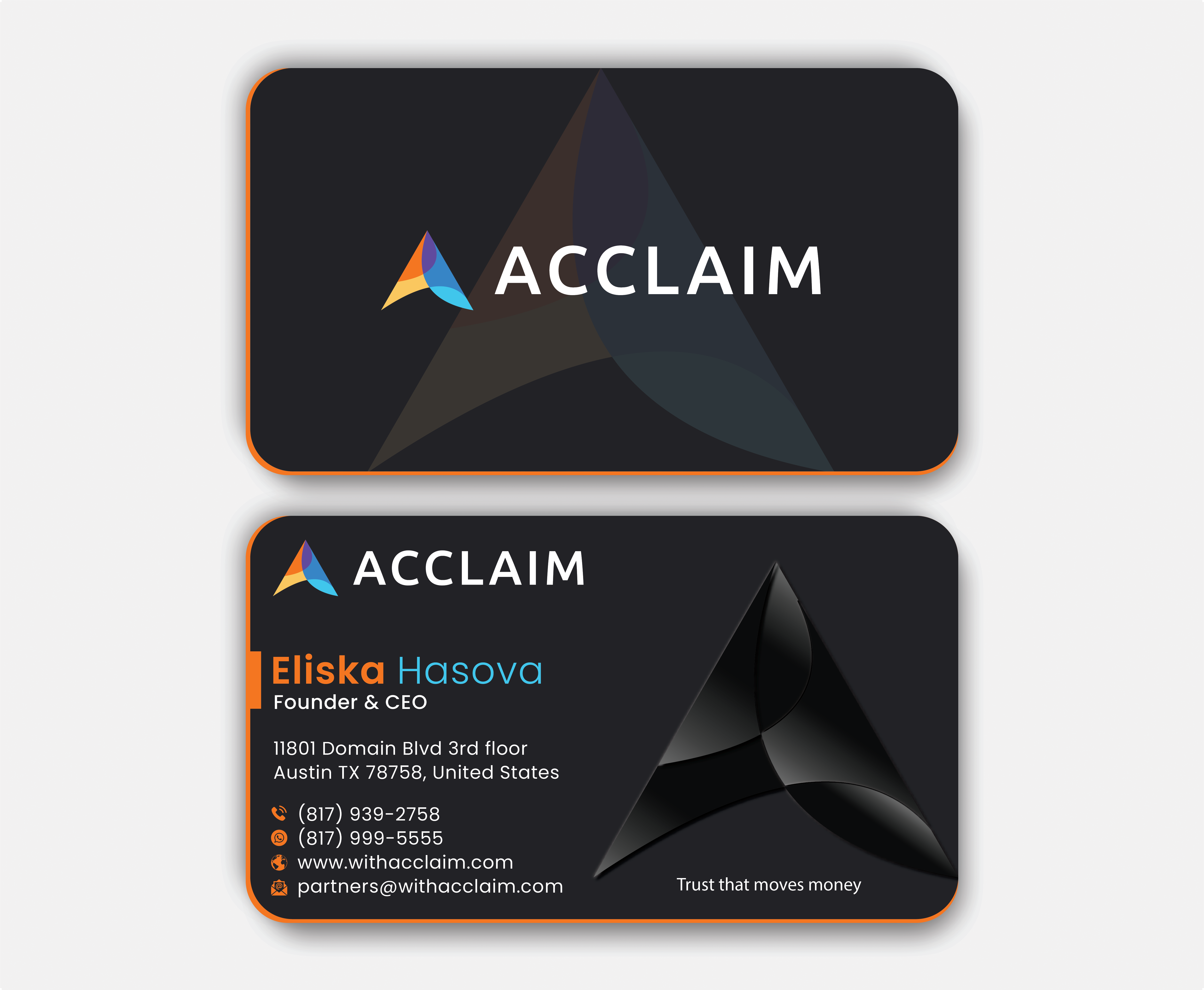Business Card Design by DesignerShahadat for Acclaim | Design #36730221