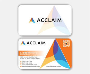 Business Card Design by DesignerShahadat for Acclaim | Design: #36730340
