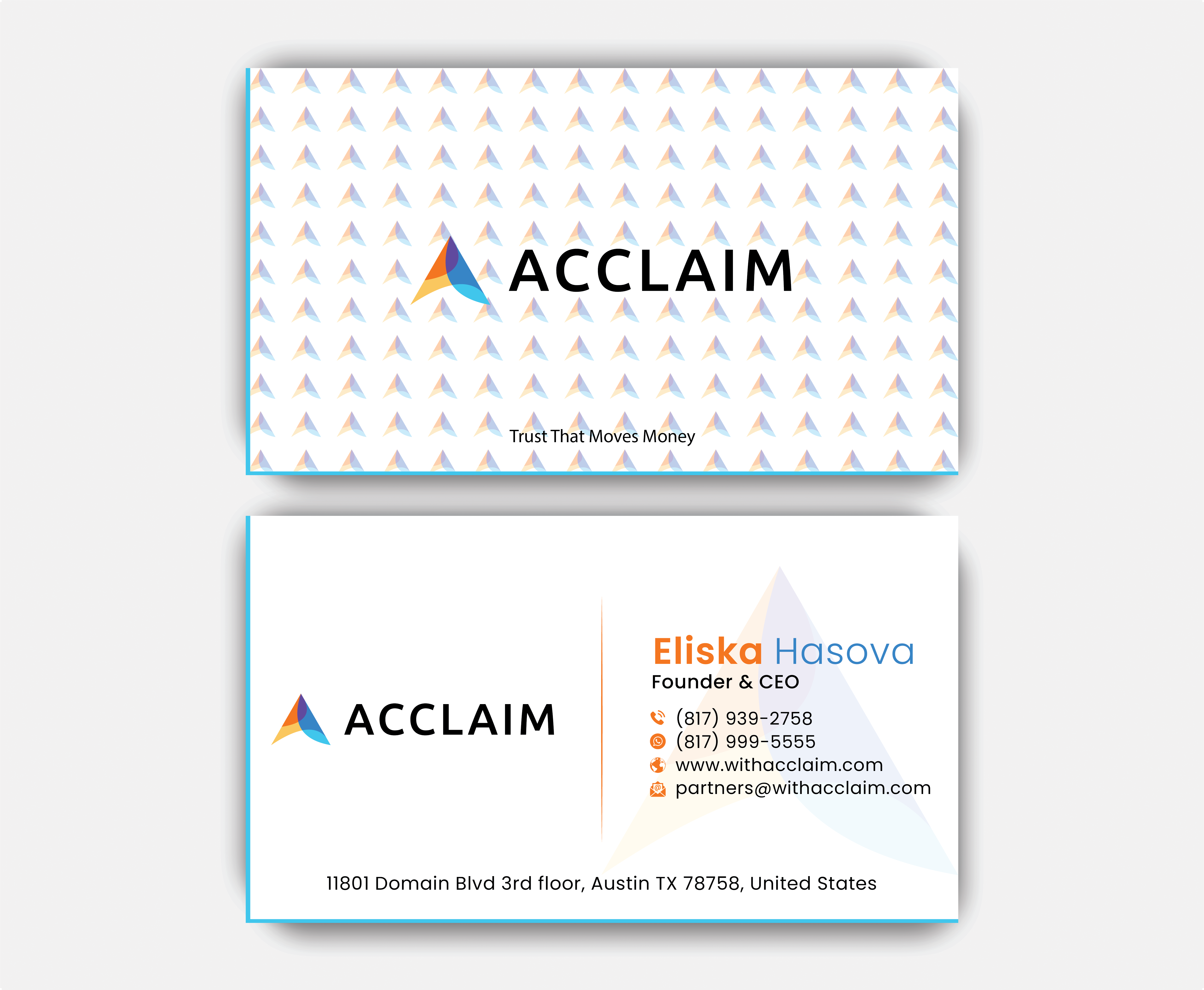 Design de Carte de Visite par DesignerShahadat pour Acclaim | Design #36734570