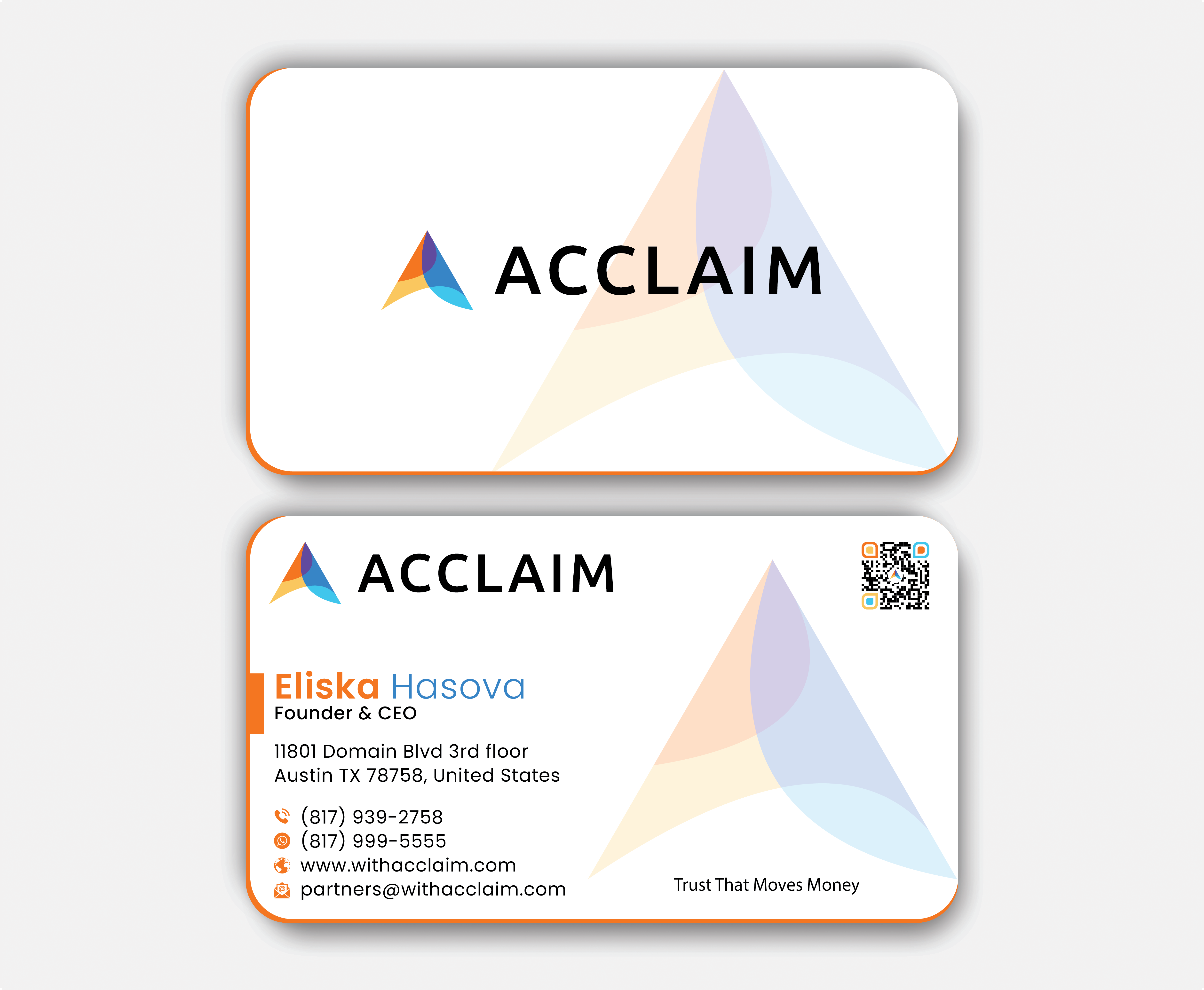 Visitenkarten-Design von DesignerShahadat für Acclaim | Design #36736790