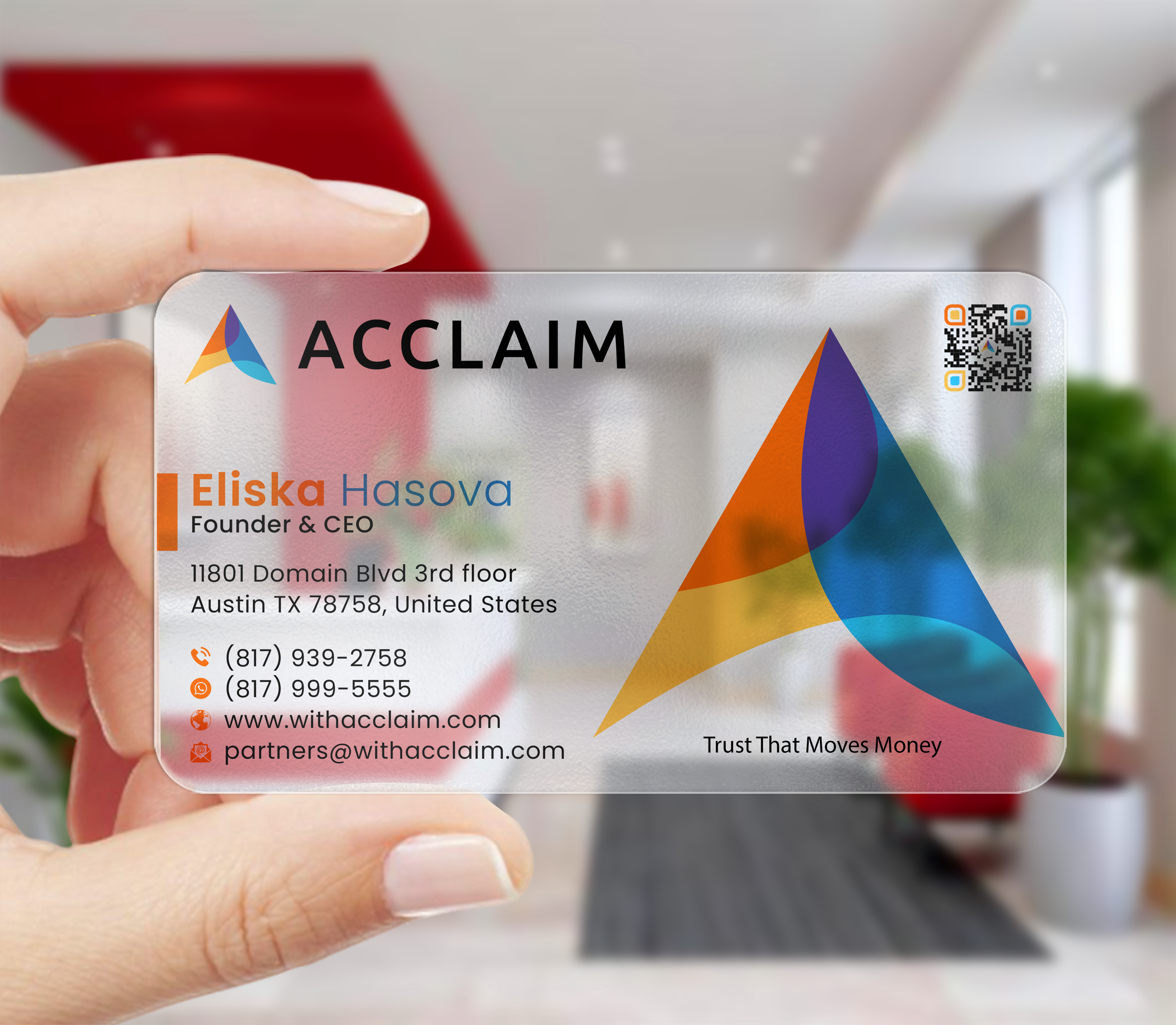 Diseño de Tarjeta de Presentación por DesignerShahadat para Acclaim | Diseño #36736792