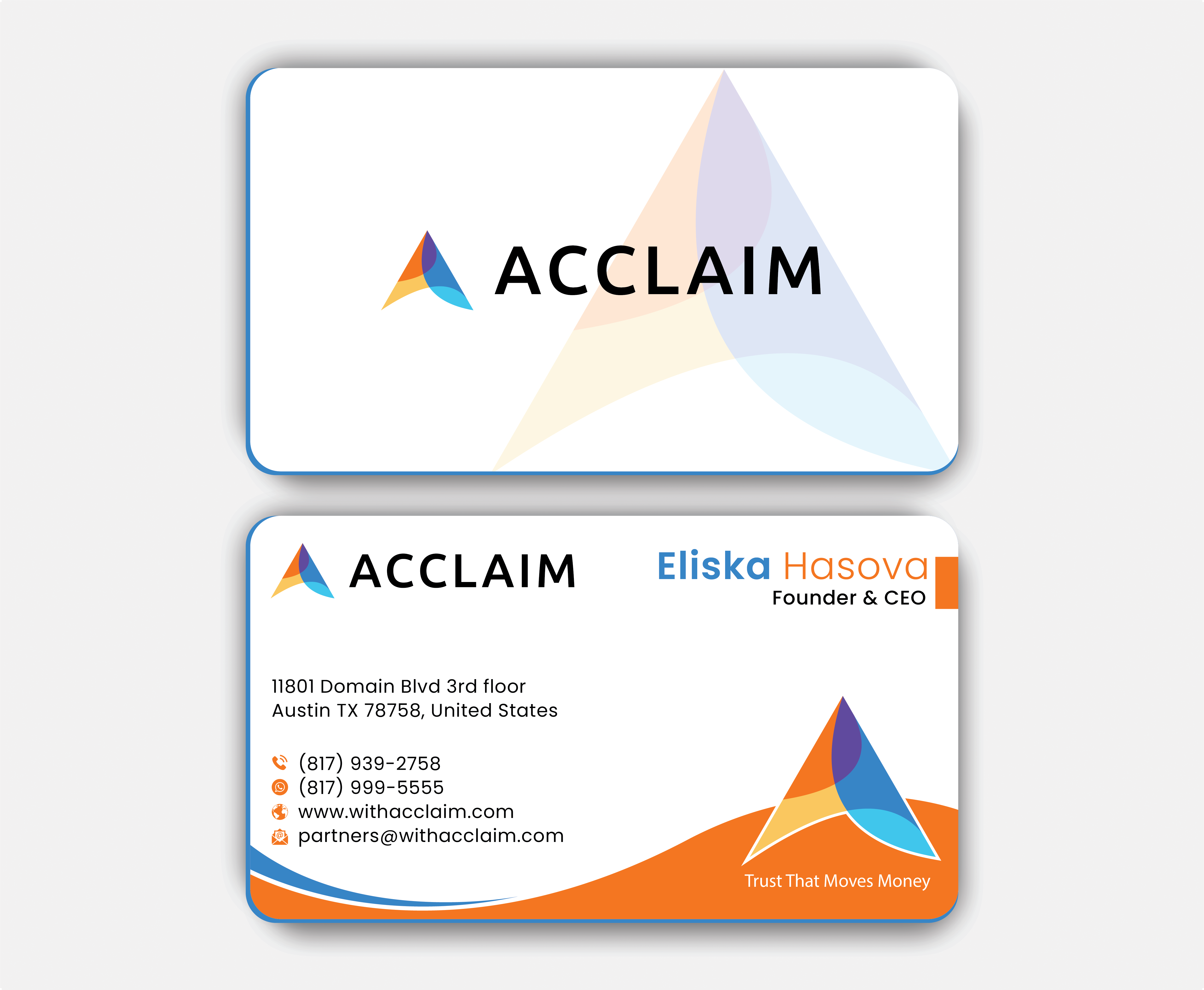 Design de Carte de Visite par DesignerShahadat pour Acclaim | Design #36736798