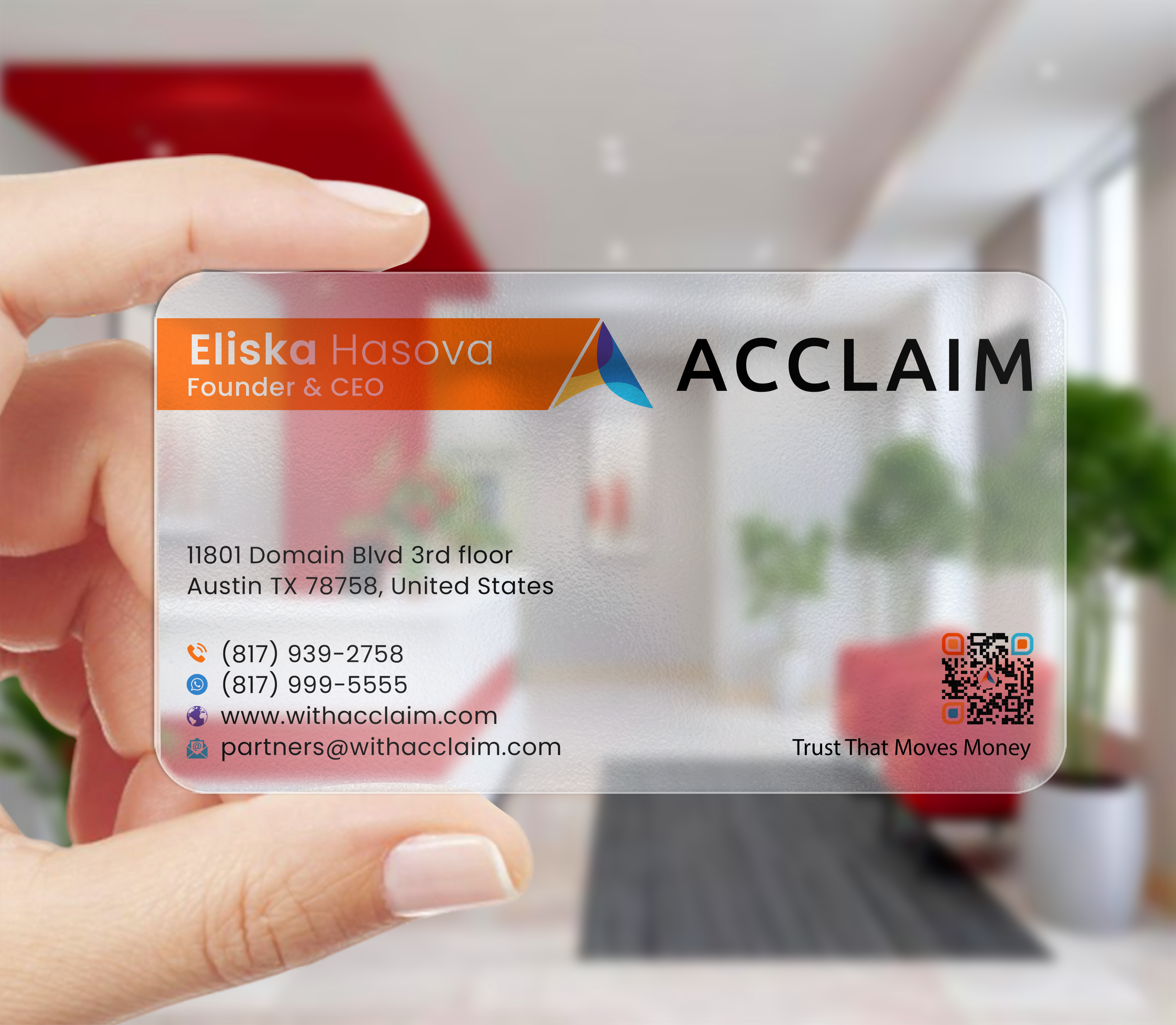 Diseño de Tarjeta de Presentación por DesignerShahadat para Acclaim | Diseño #36737446