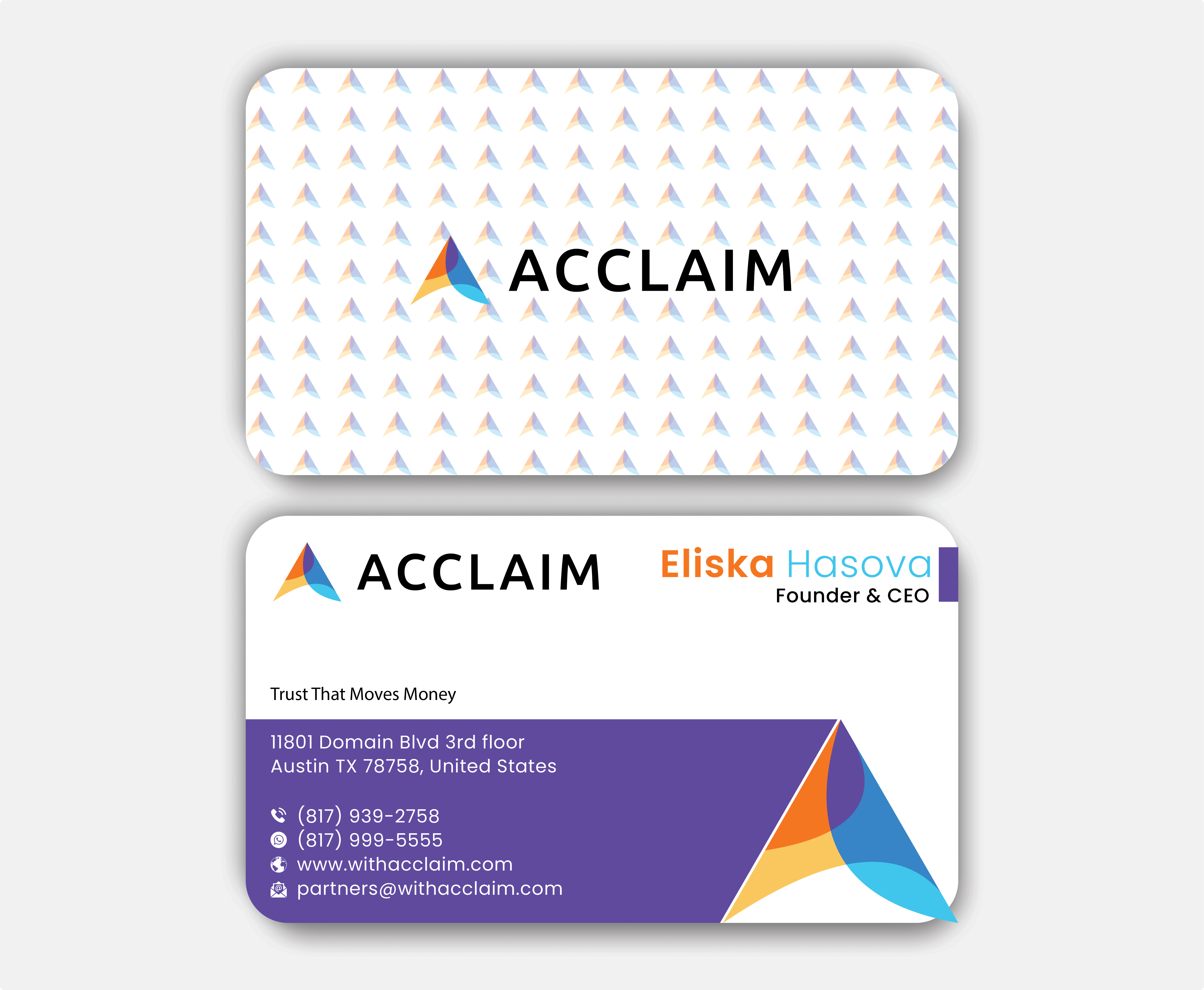 Design de Carte de Visite par DesignerShahadat pour Acclaim | Design #36737526