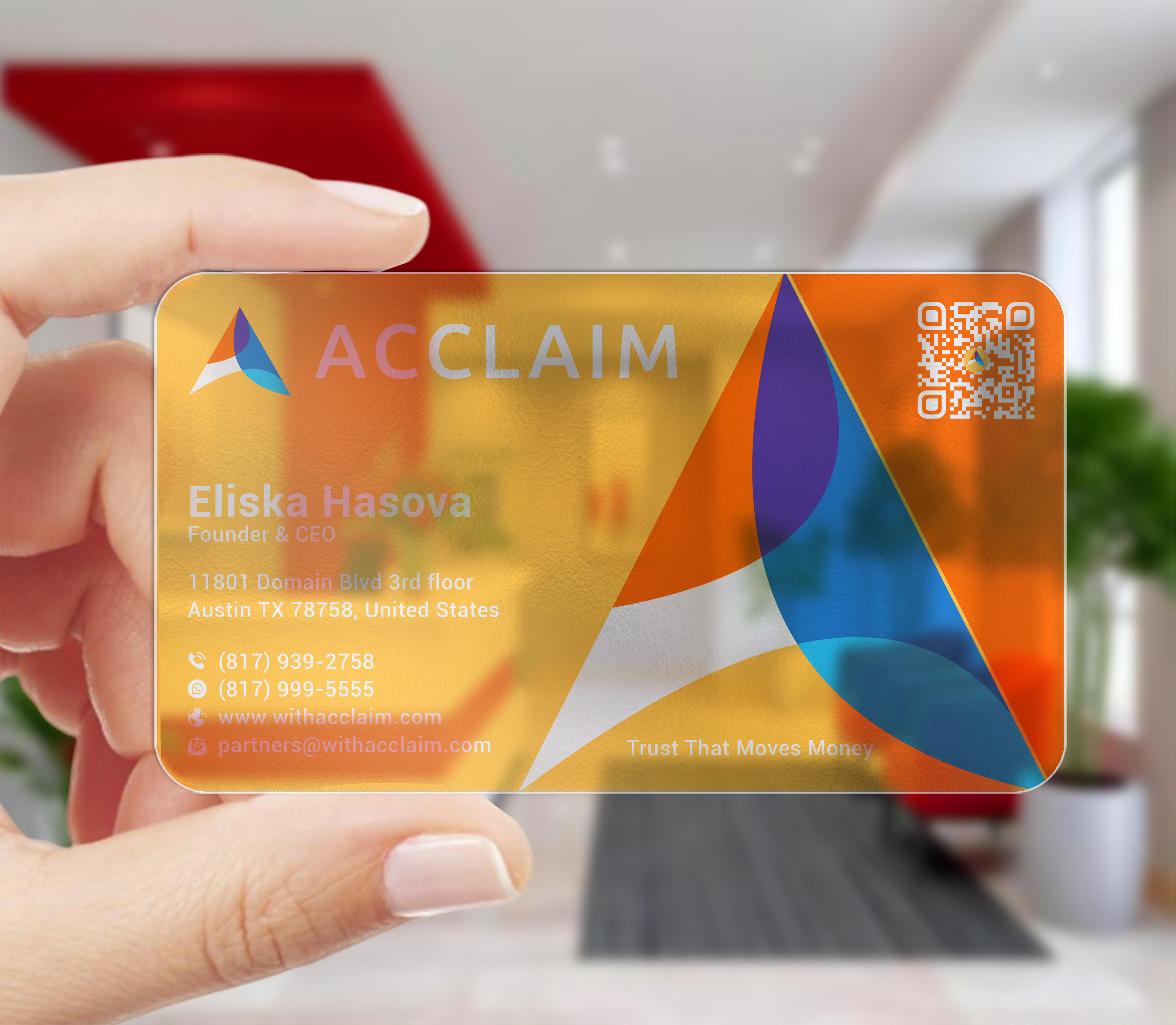 Diseño de Tarjeta de Presentación por DesignerShahadat para Acclaim | Diseño #36737756